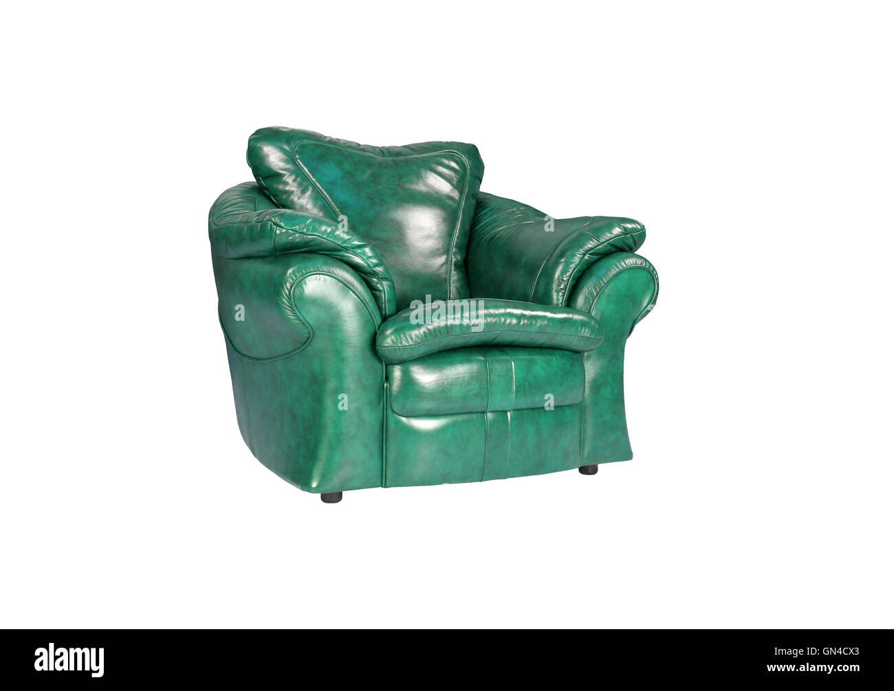 green modern armchair Stock Photo