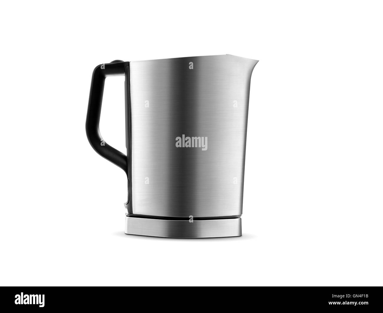 Stainless steel electric kettle isolated on white Stock Photo Alamy
