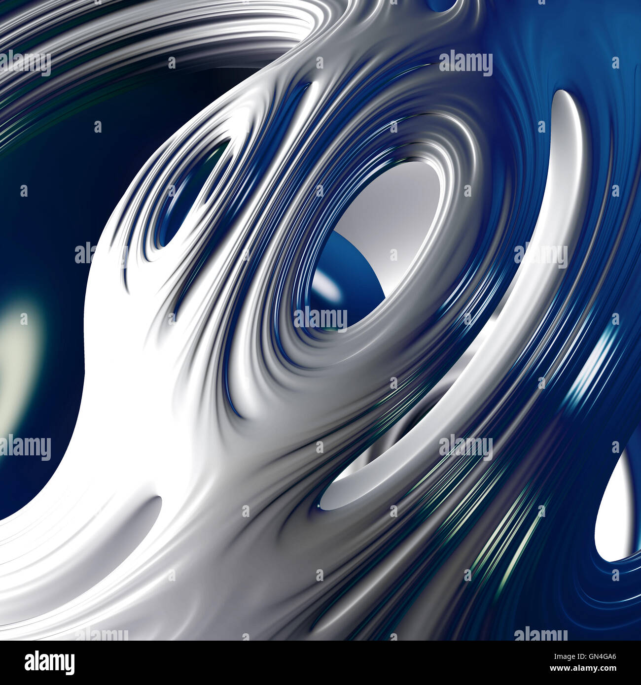 blue abstract liquid Stock Photo