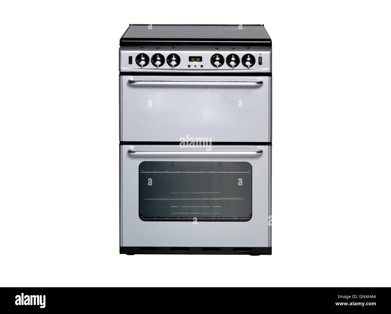 white gas cooker over the white background Stock Photo Alamy