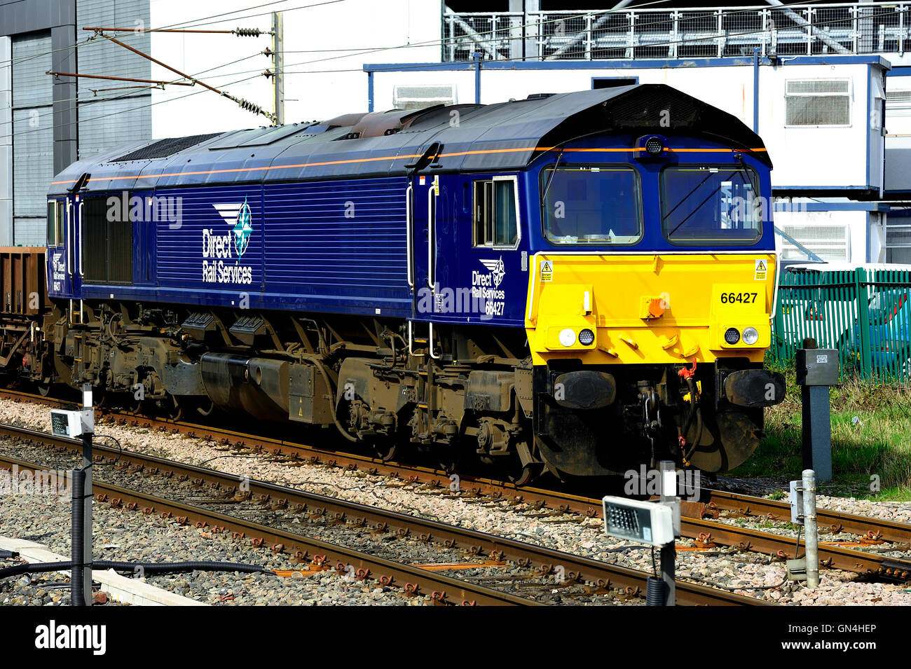 Direct Rail Services class 66 427 in Preston Stock Photo Alamy