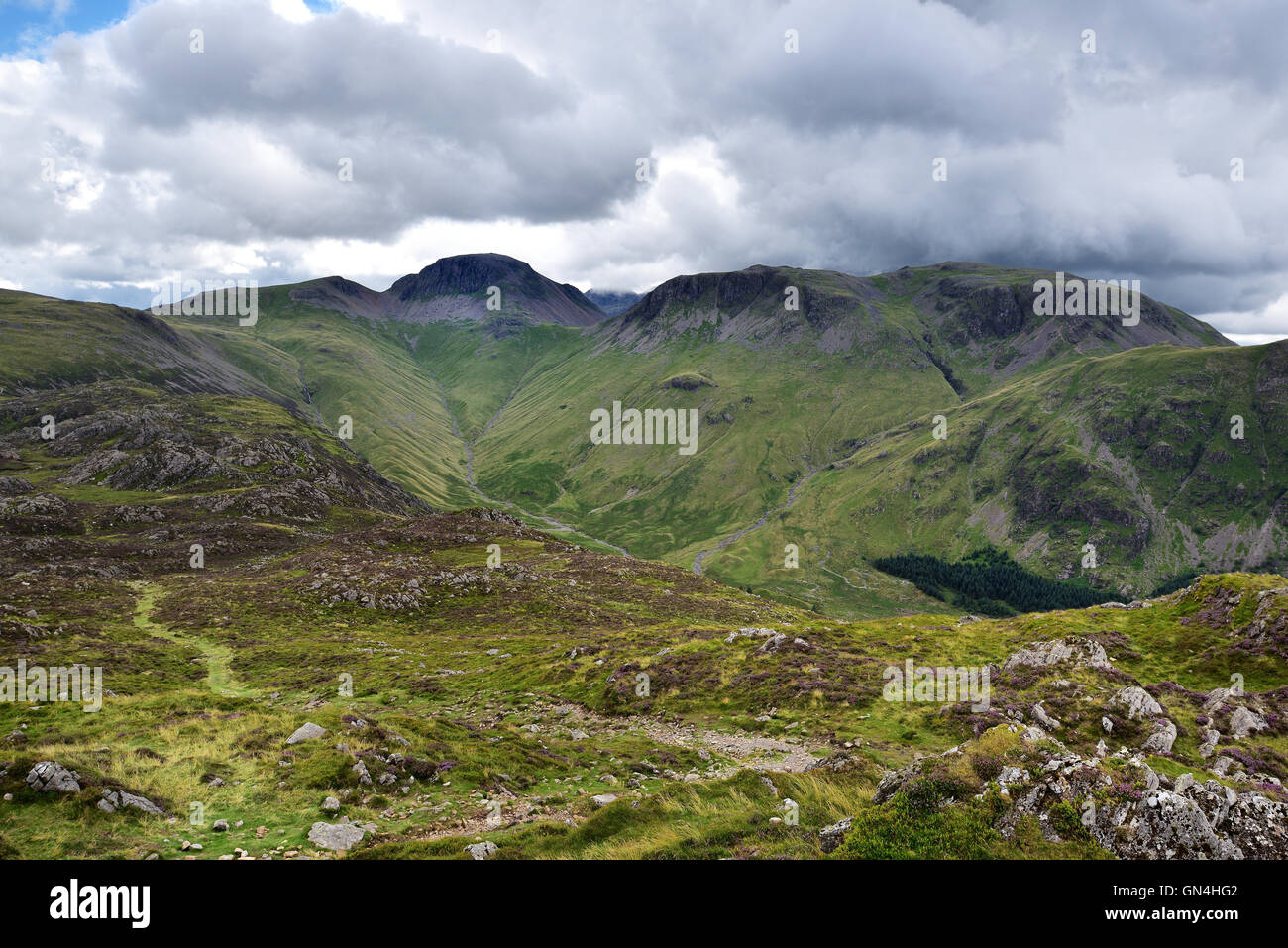 Storm clouds over the Gable Fells Stock Photo - Alamy