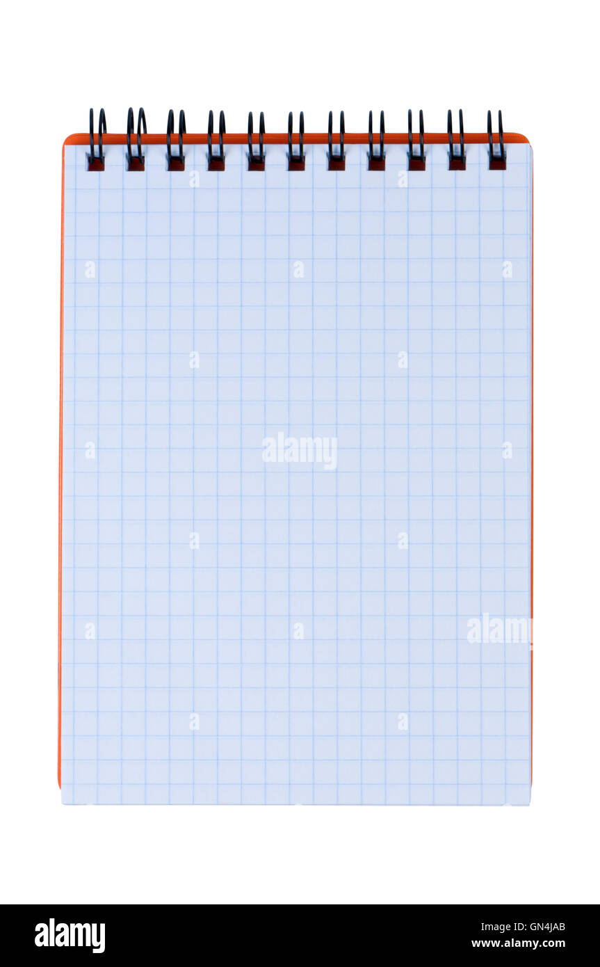 Notepad isolated on white background Stock Photo Alamy
