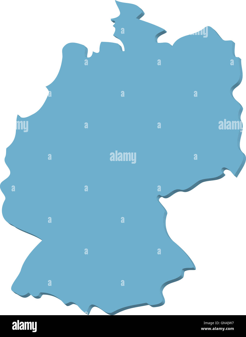 Map Of Germany Stock Photo Alamy