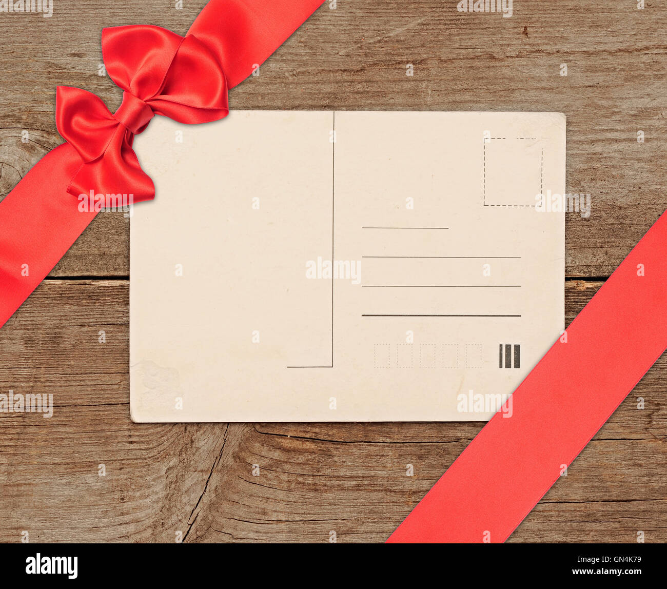 Blank vintage postcard Stock Photo - Alamy