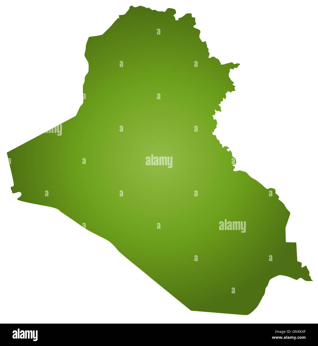 Map Of Iraq Stock Photo