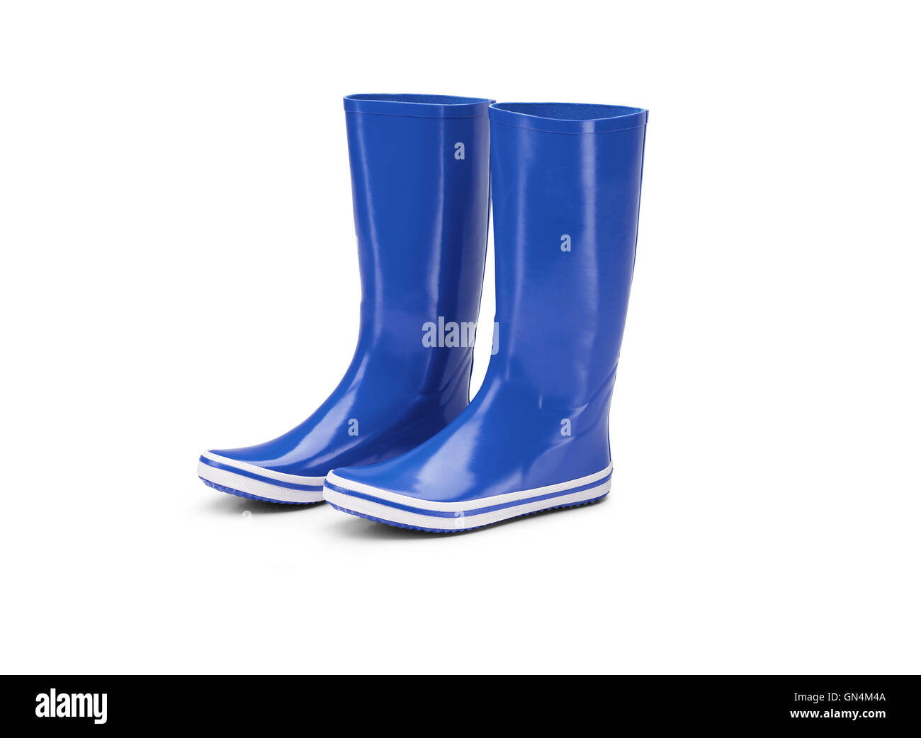 rubber boots isolated on white background Stock Photo - Alamy