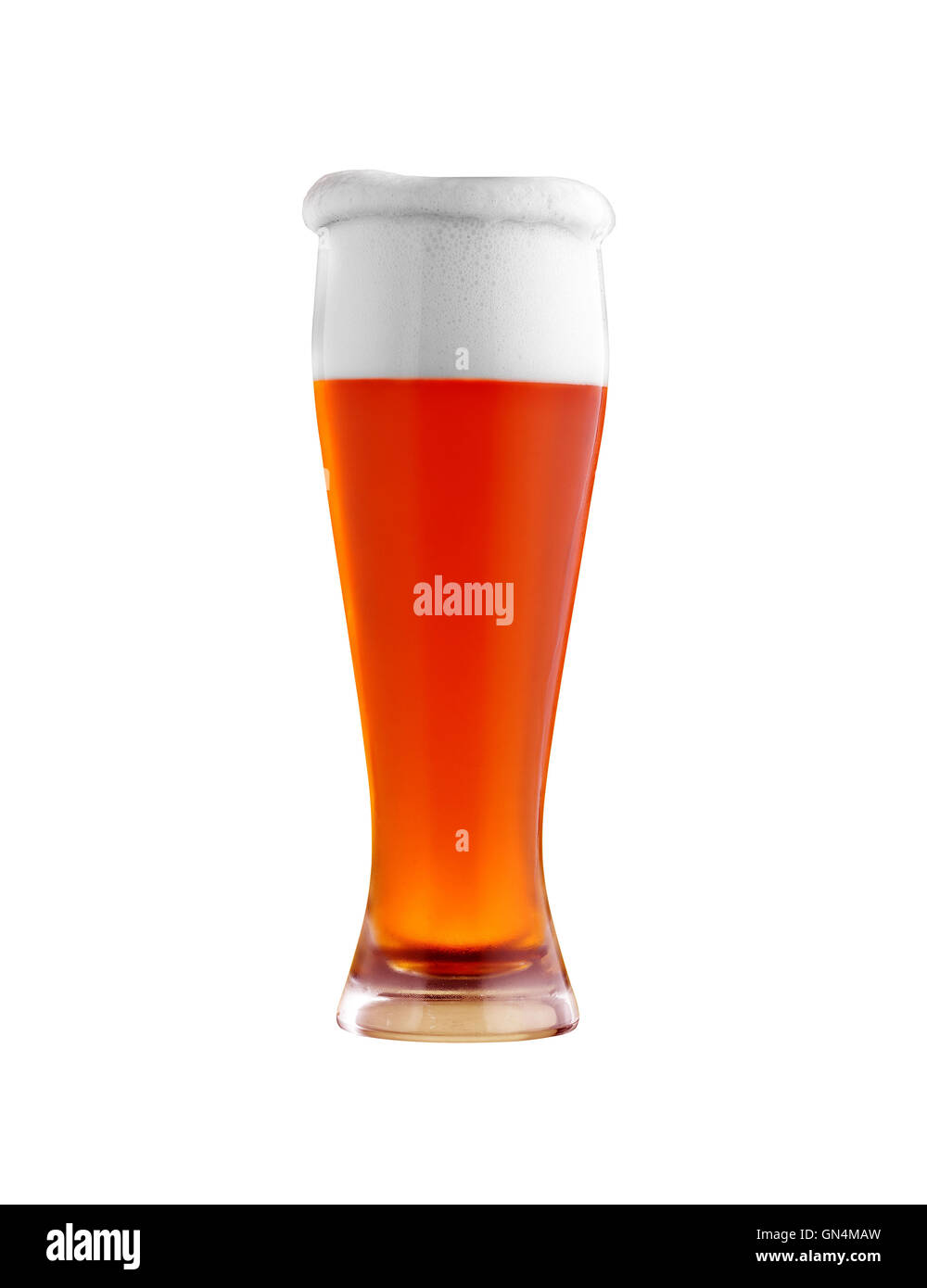 glass with dark beer on white background Stock Photo - Alamy