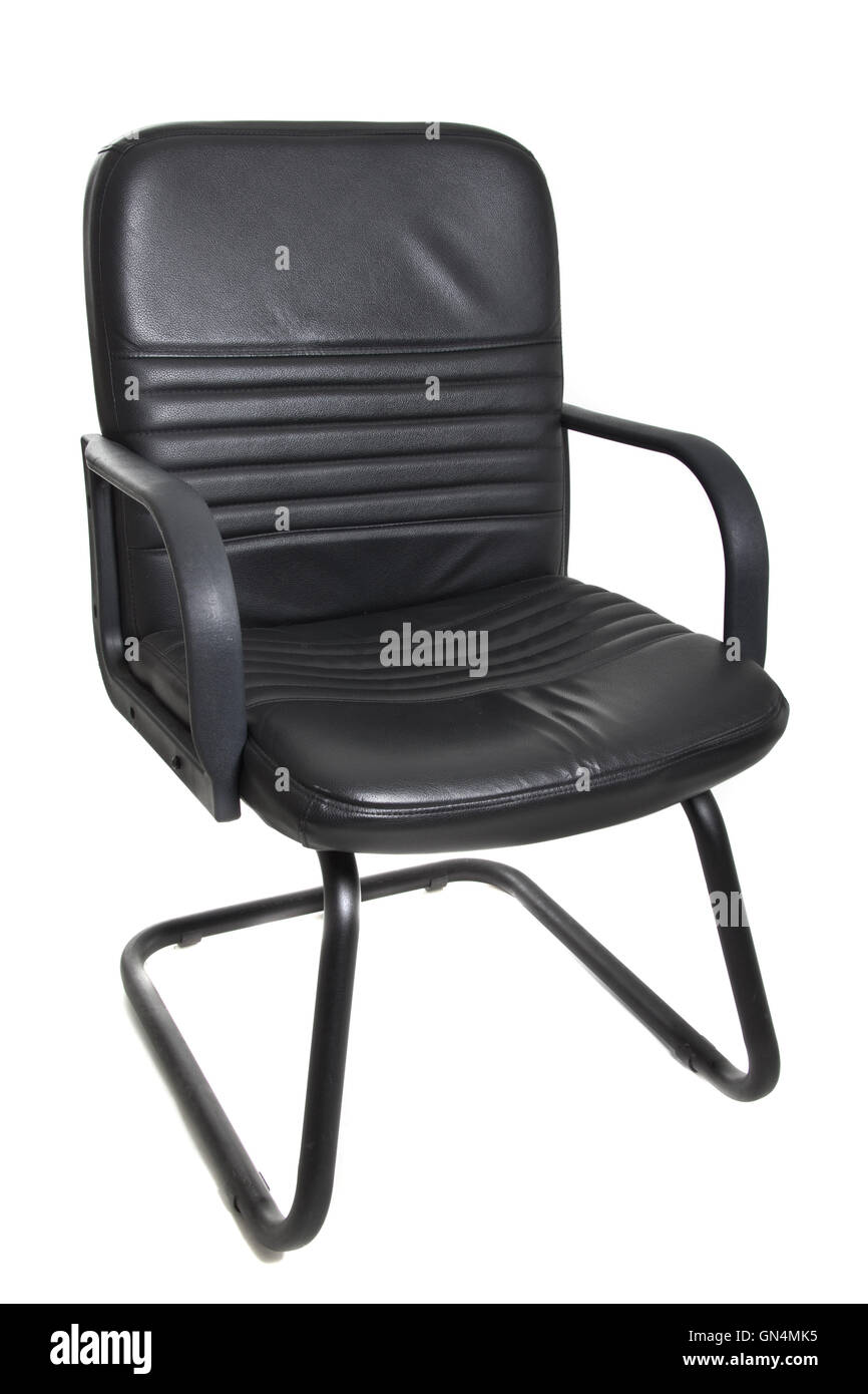 black office chair with wheels Stock Photo Alamy