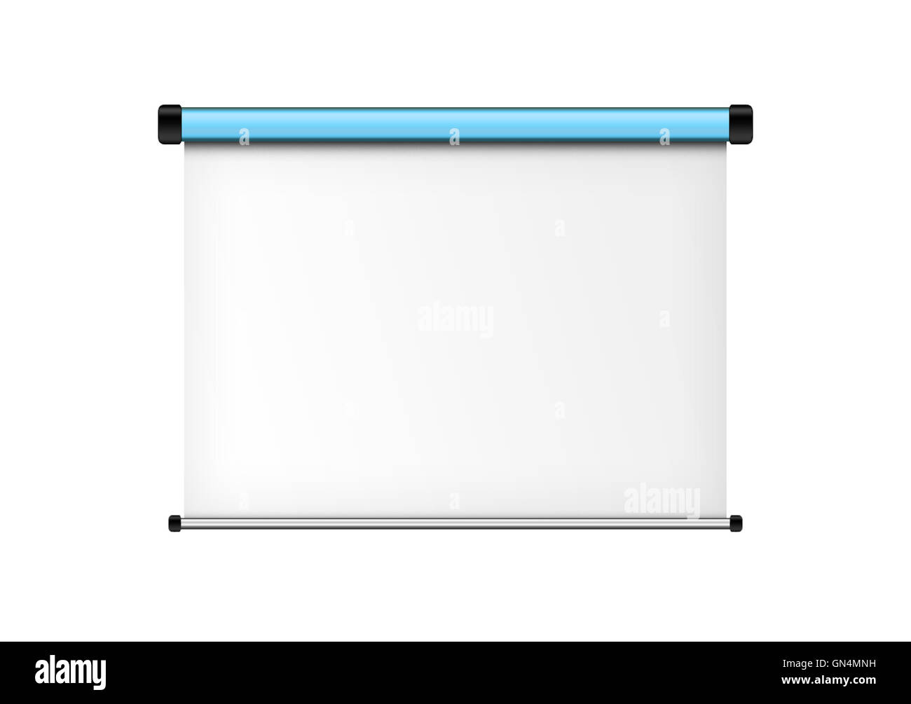 Projector screen isolated on white background Stock Photo Alamy