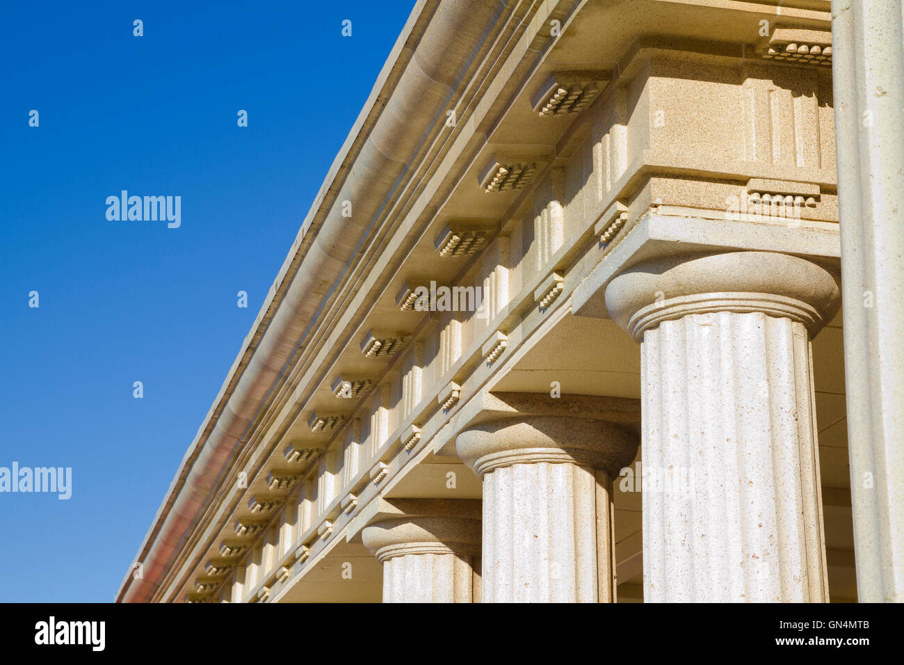 Detail of classical columns Stock Photo