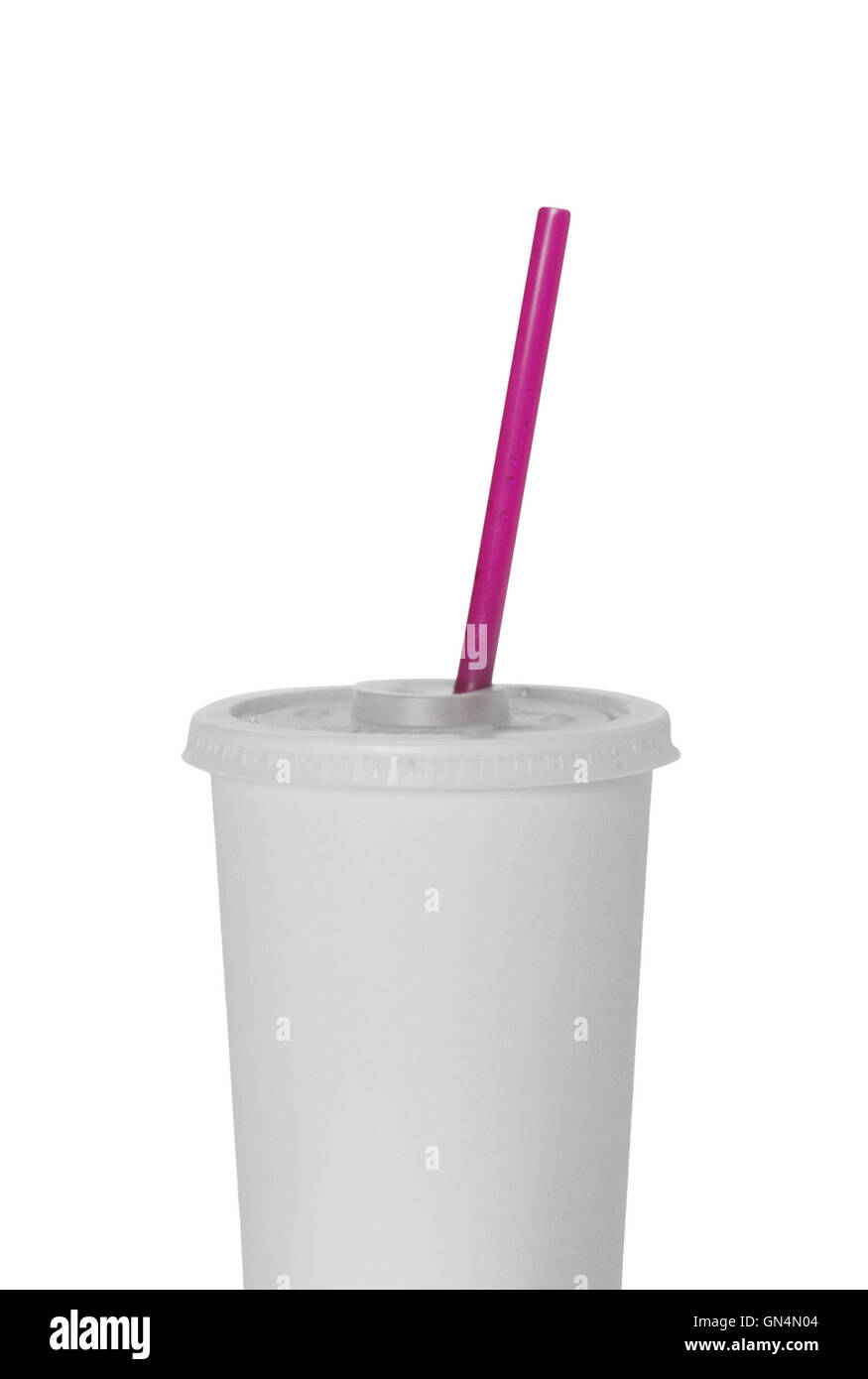 Plastic container for drinks foods. Isolated on white Stock Photo Alamy