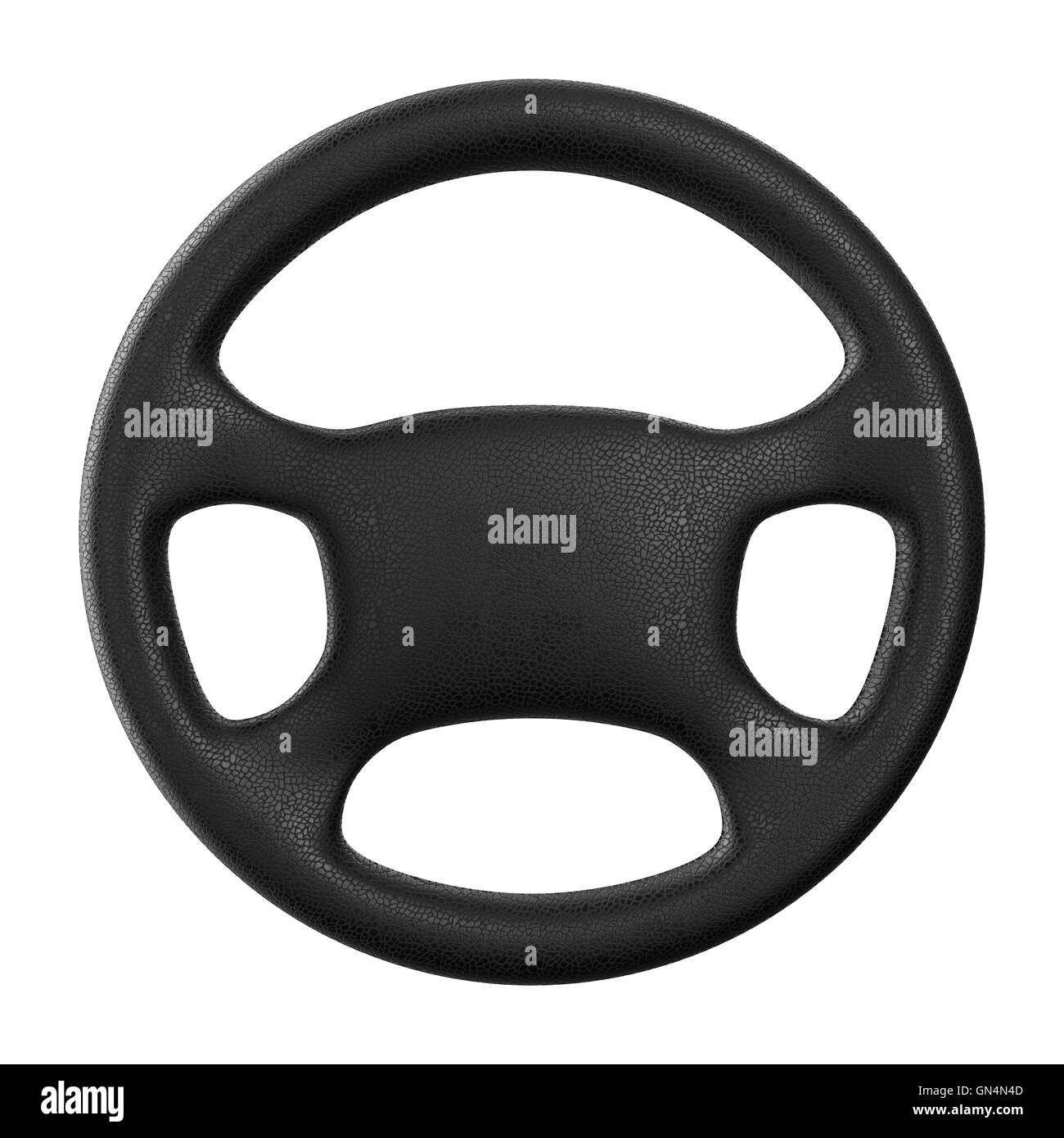 Steering wheel on white background. Isolated 3D image Stock Photo - Alamy