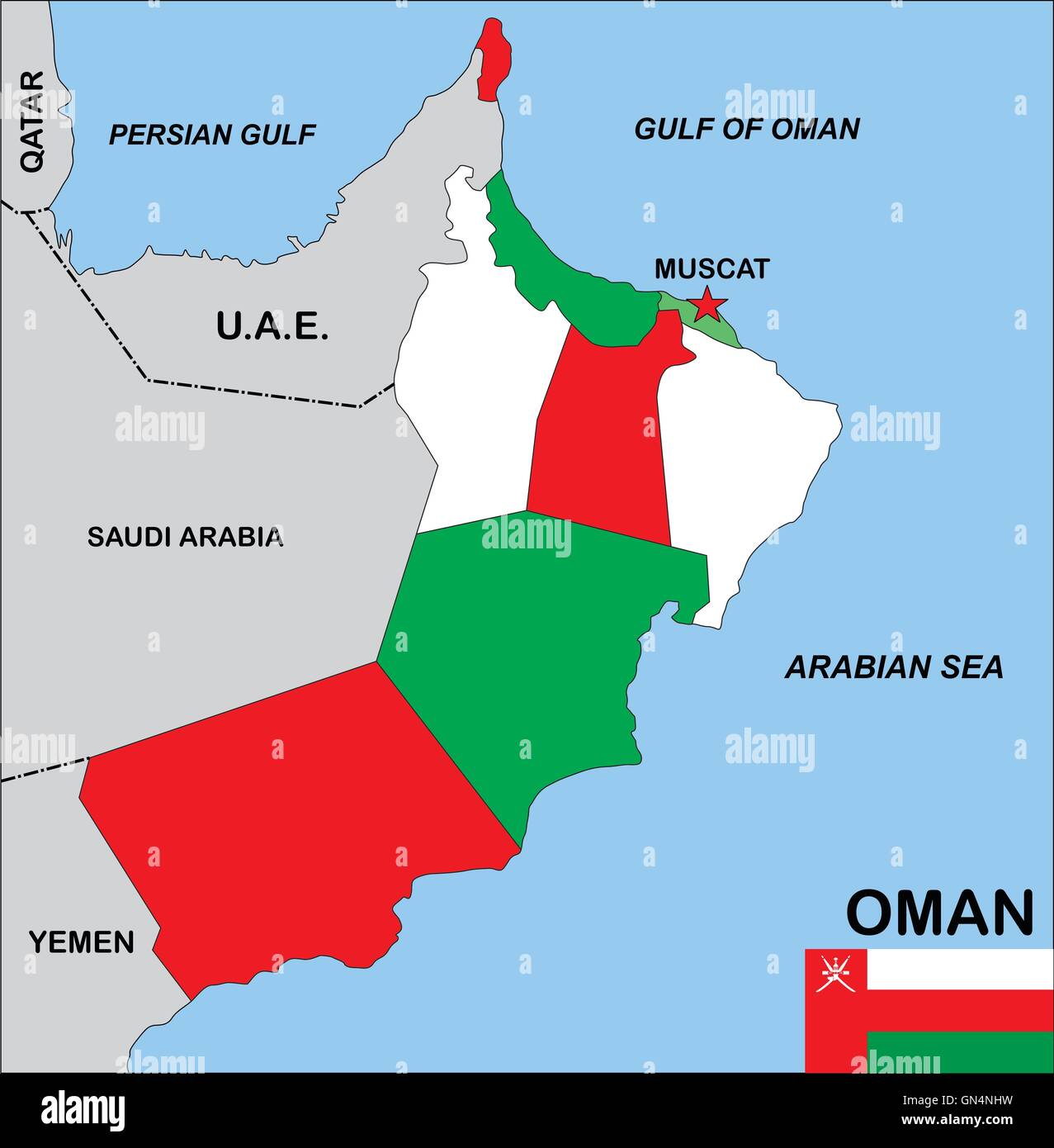 Oman Map GN4NHW 