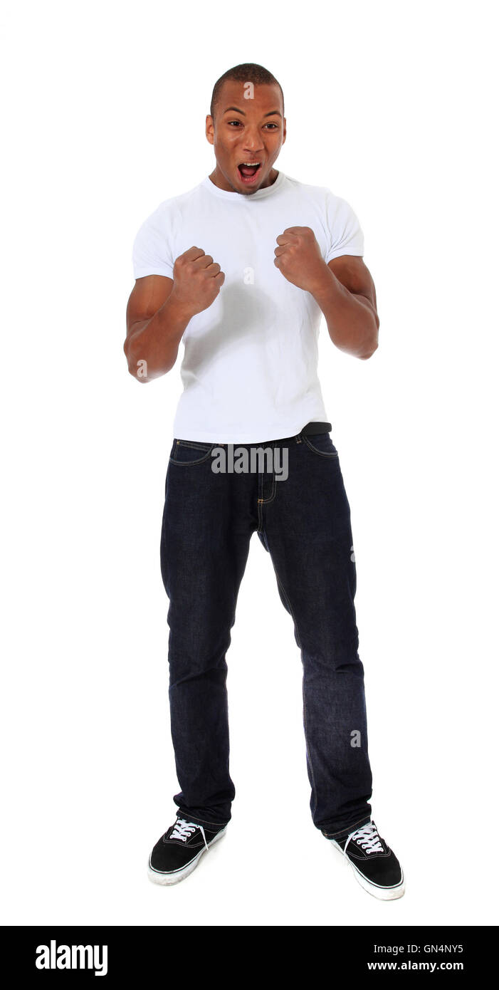 Happy black man hi-res stock photography and images - Alamy