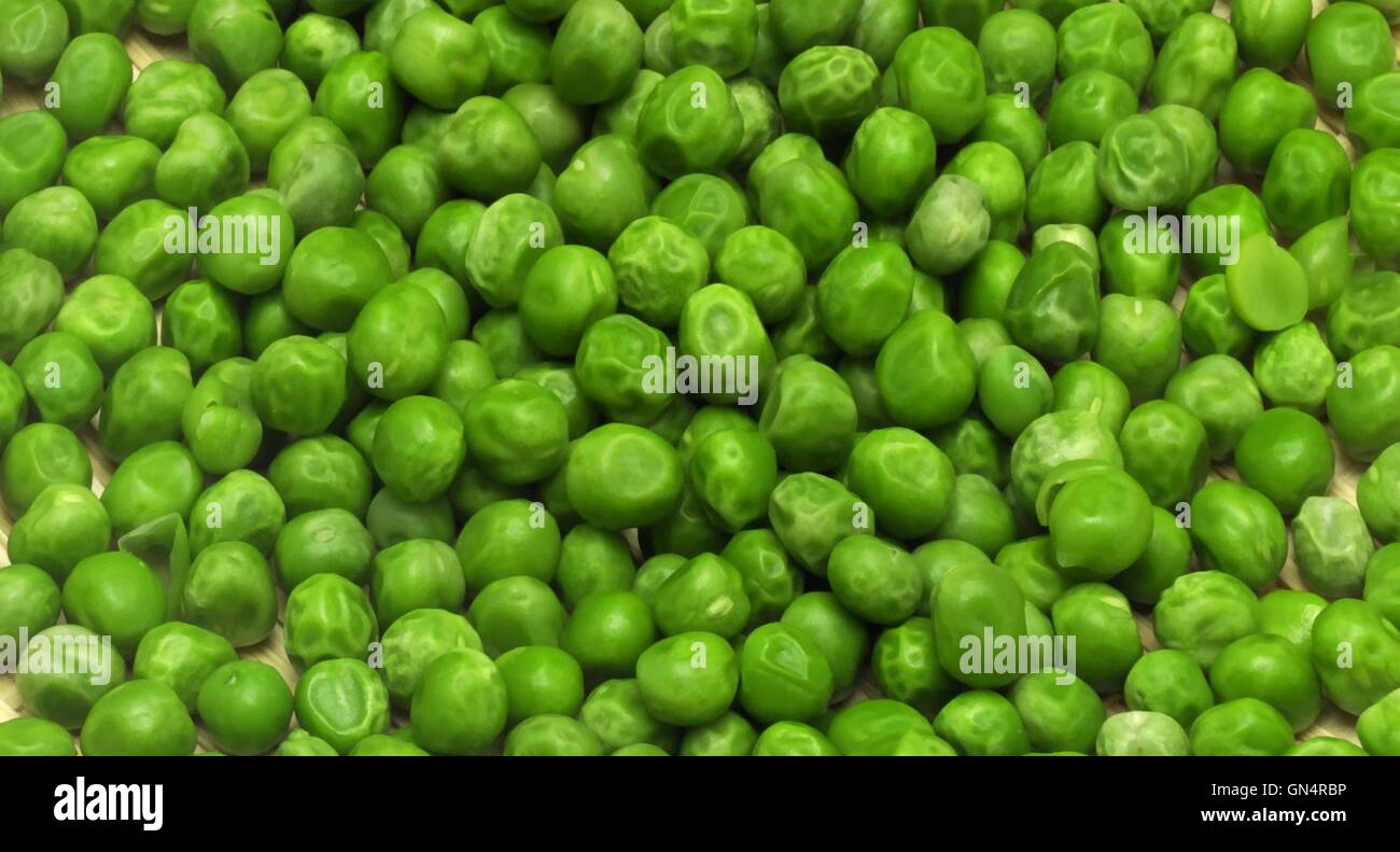 Shelling peas Stock Photo