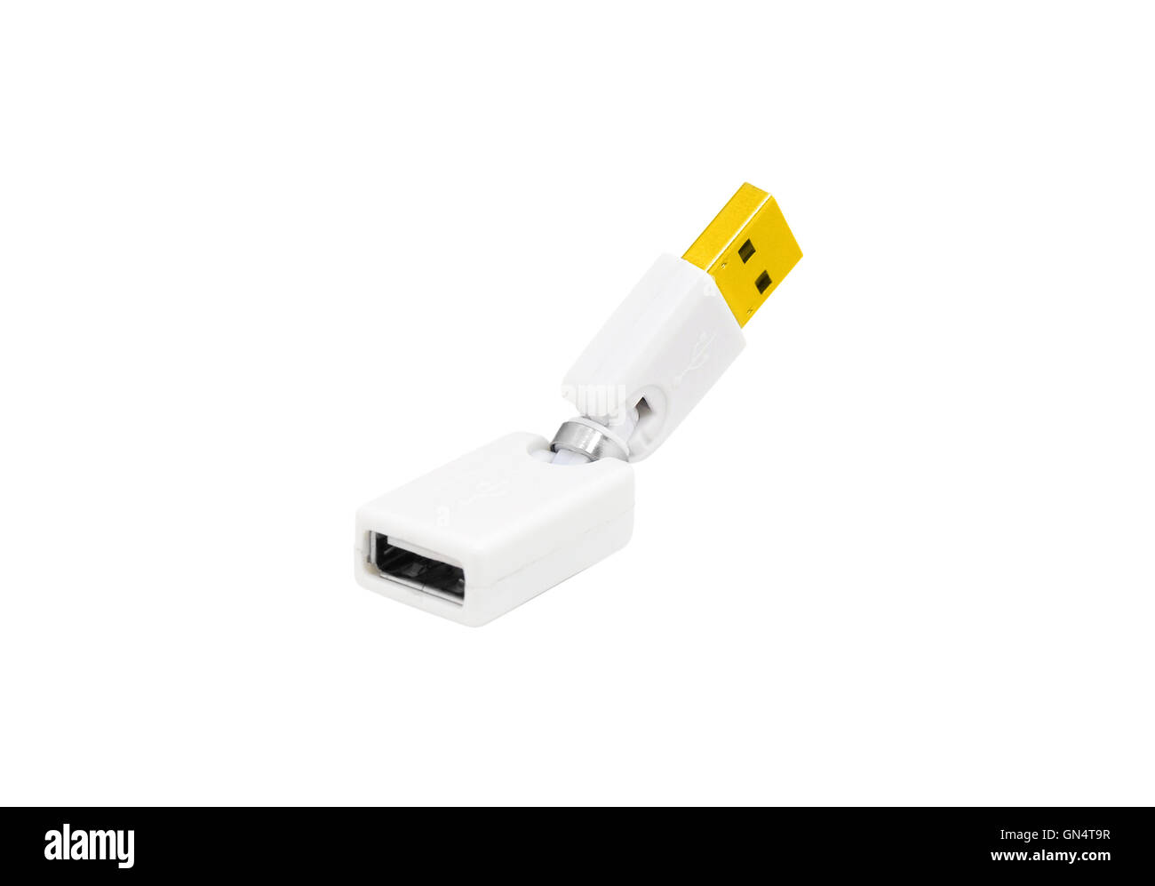 USB adapter isolated on white Stock Photo