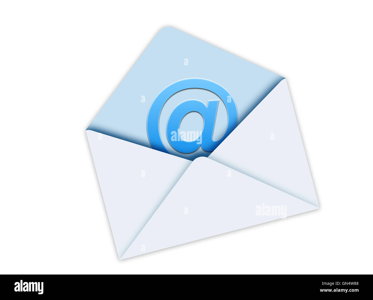 Blue Mail Envelope Stock Photo Alamy