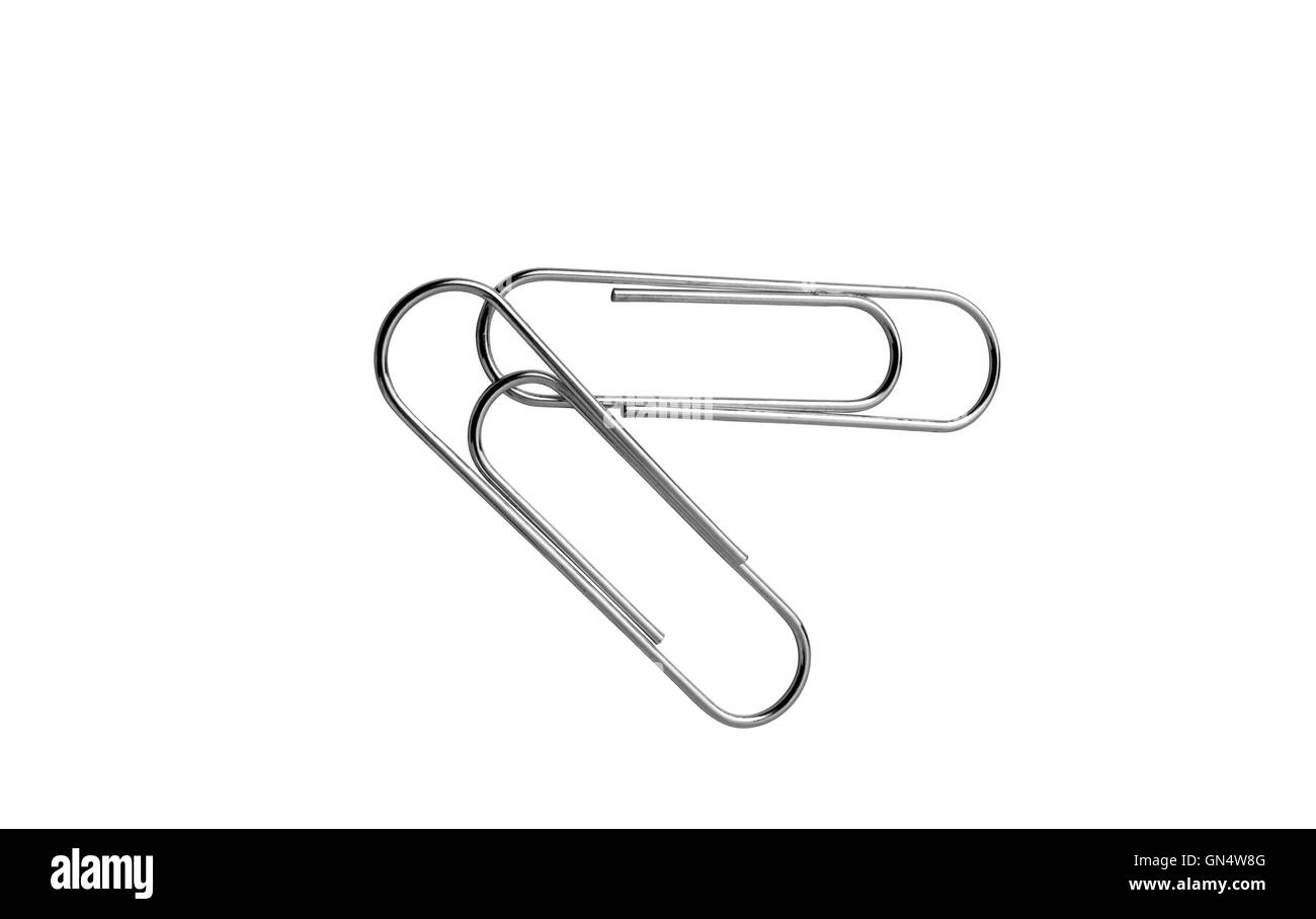 Paper Clips with Path Stock Photo Alamy