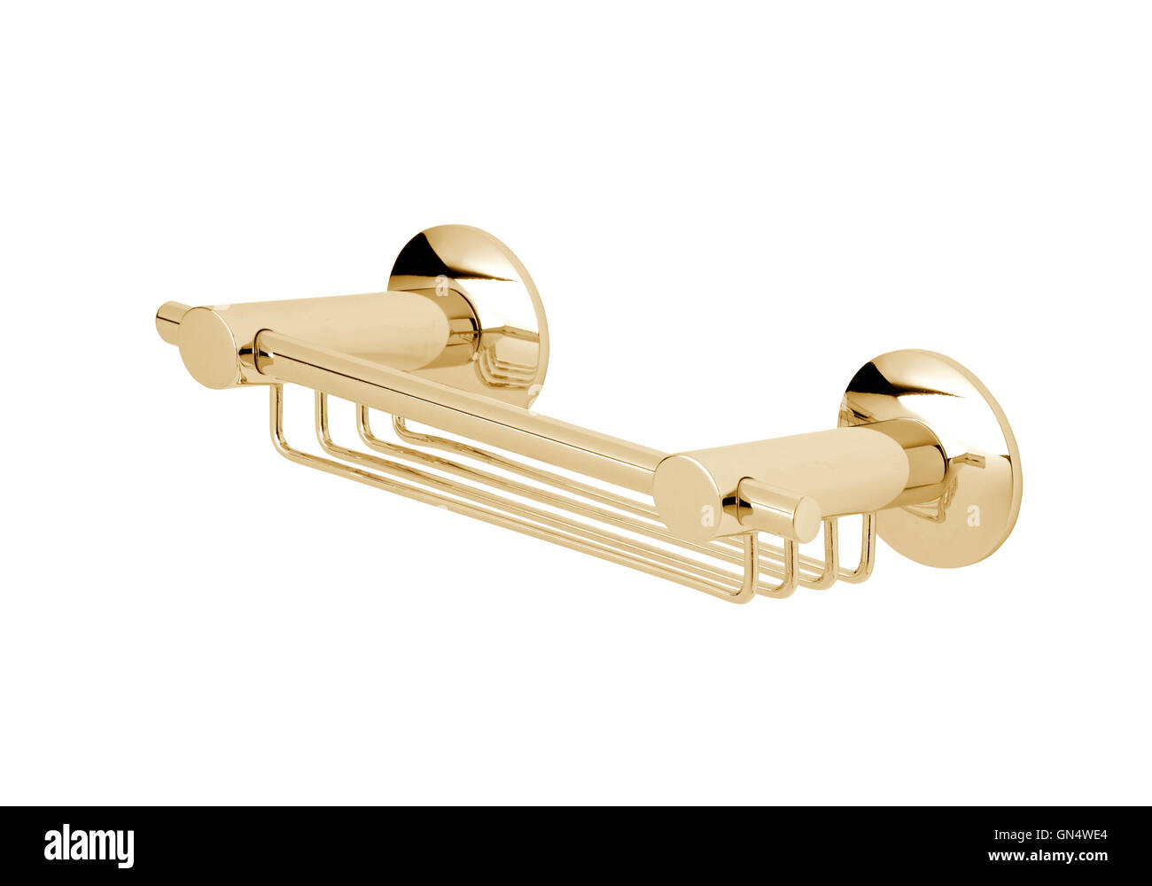 gold Metal hanger Stock Photo Alamy