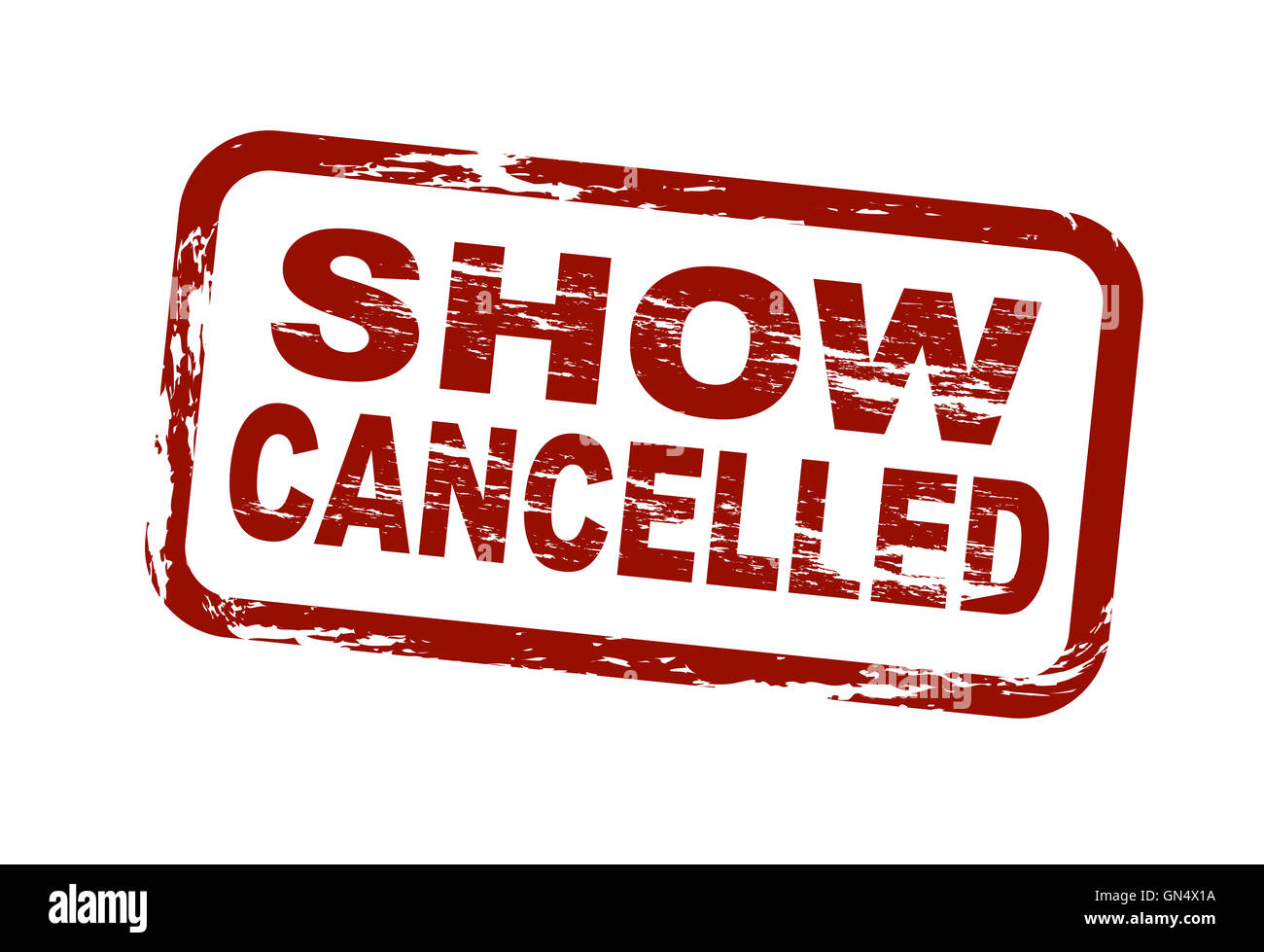 Show cancelled Stock Photo