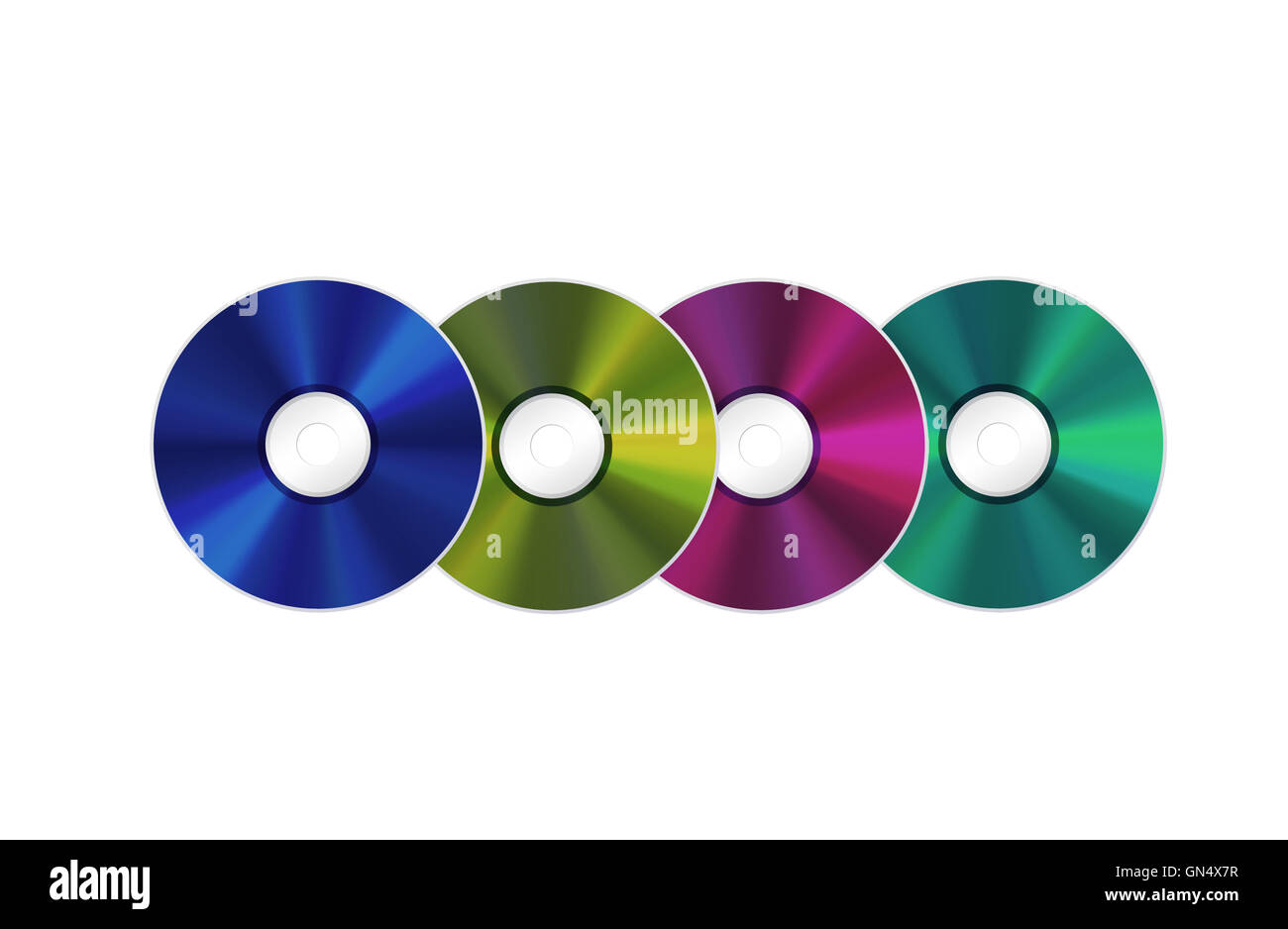 An illustration of an isolated realistic compact discs Stock Photo Alamy