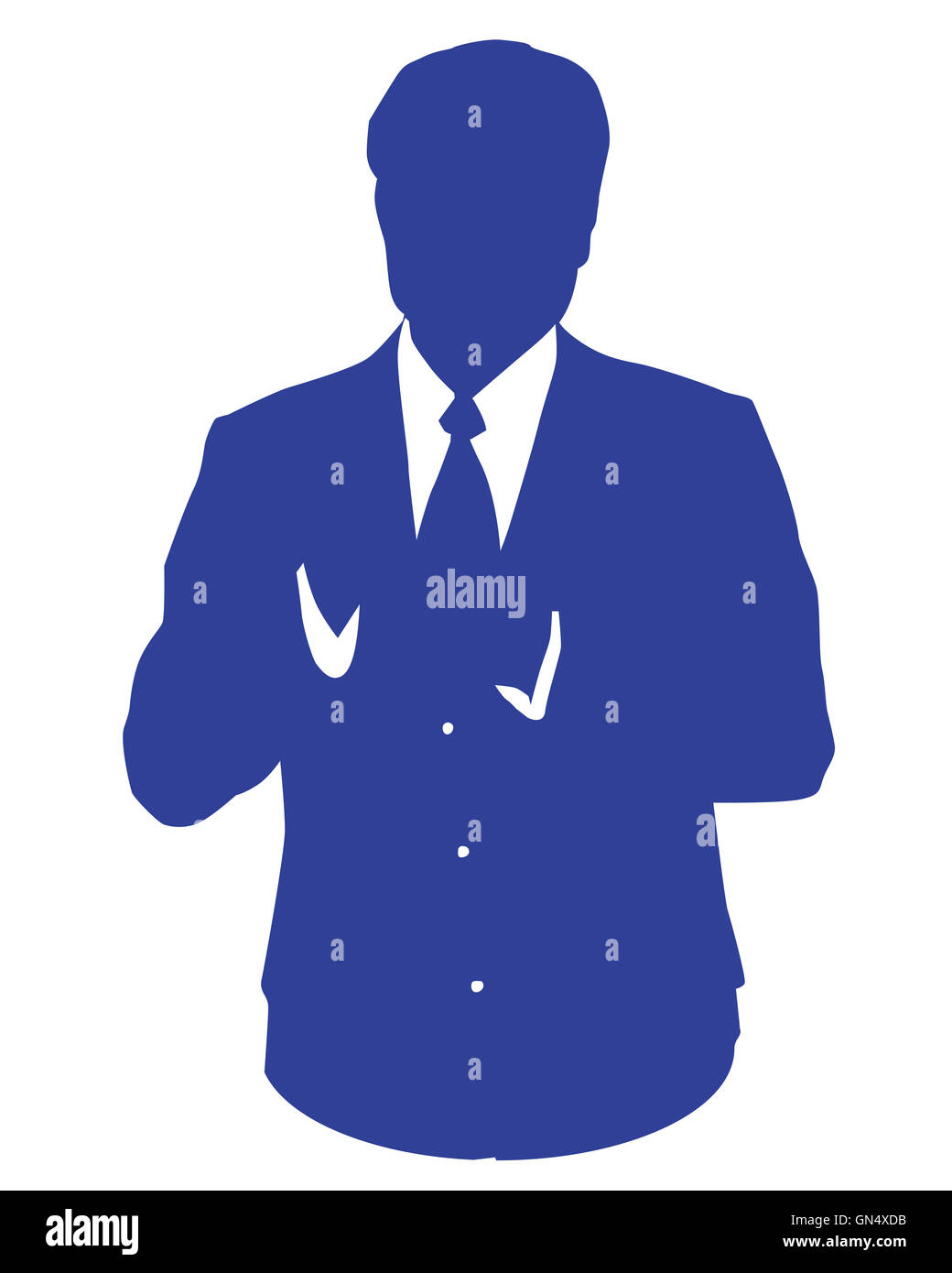 blue business man avatar Stock Photo