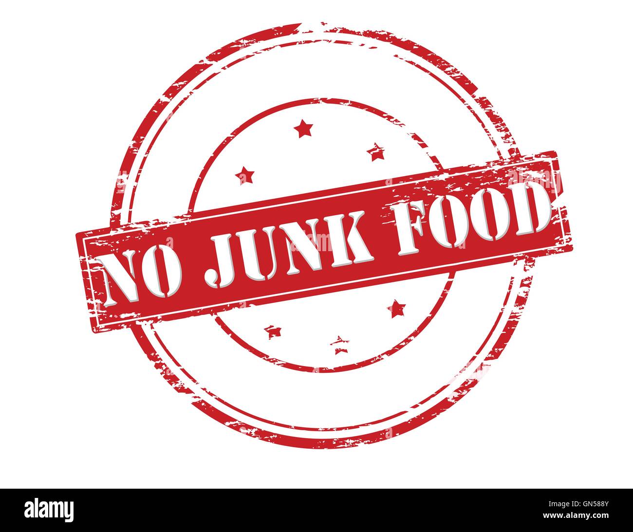 No junk food Stock Vector
