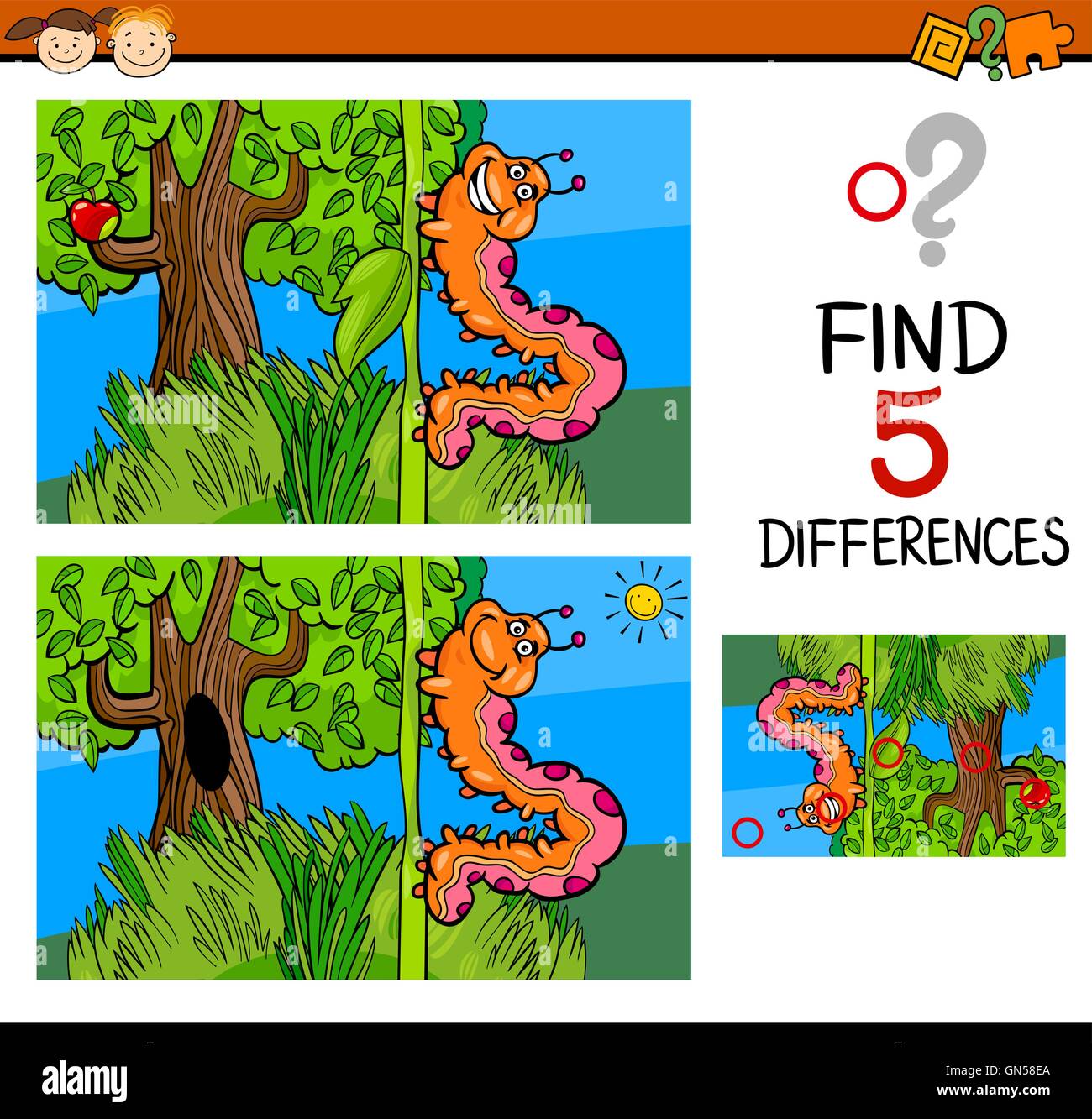 preschool differences game Stock Vector Image & Art - Alamy