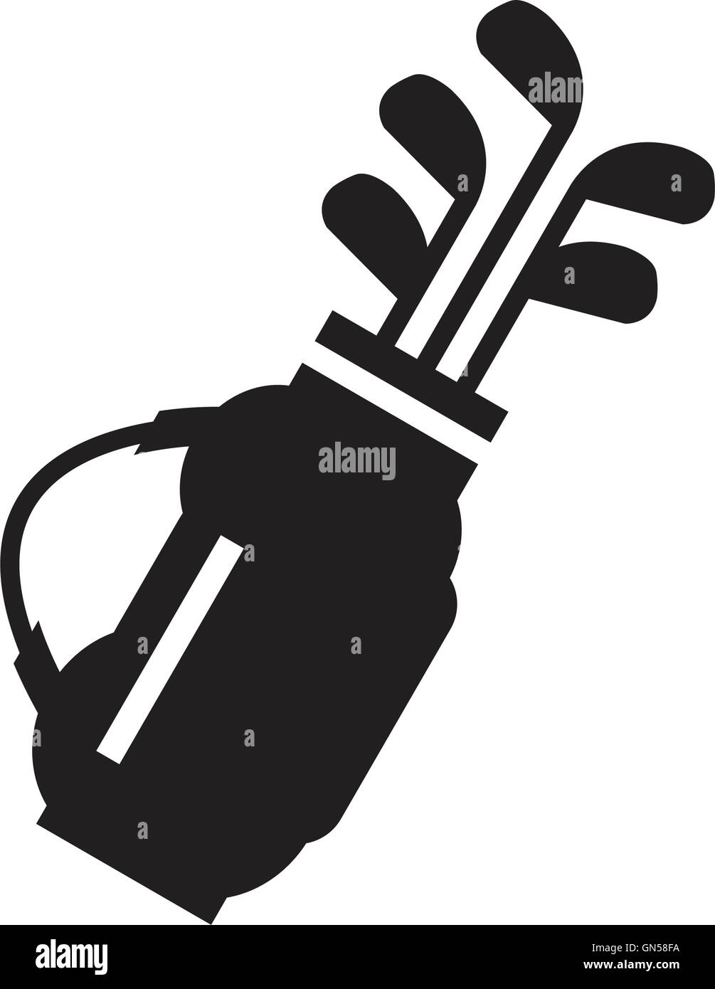 Golf Bag Silhouette Clip Art