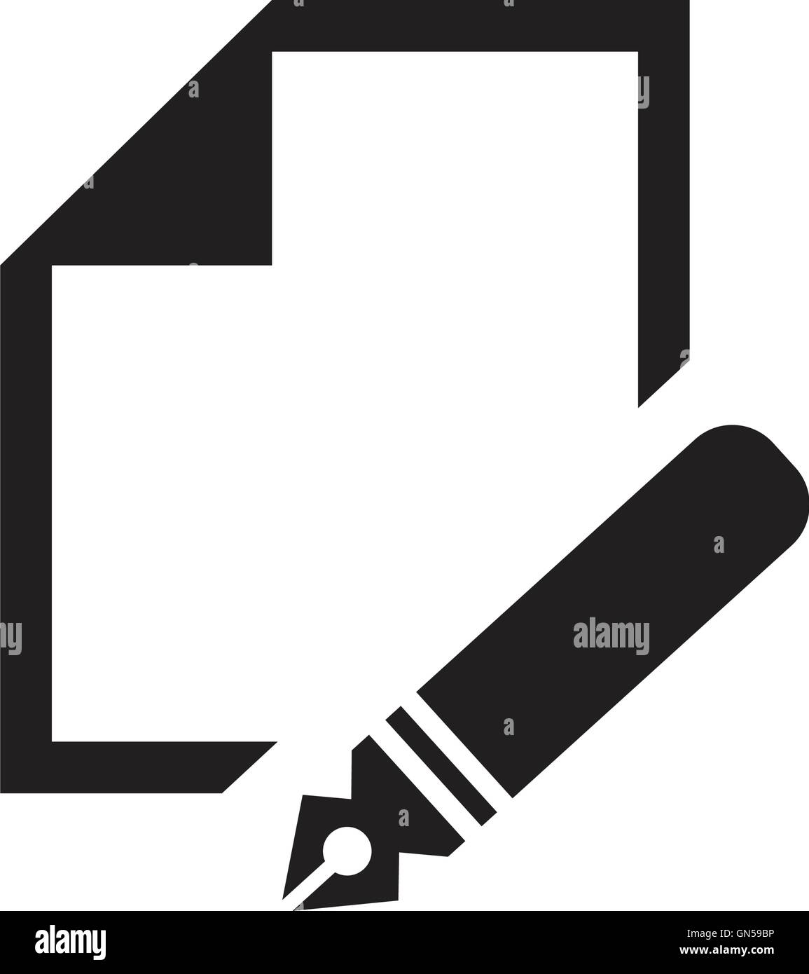 Pictogram writing Stock Vector Images - Alamy