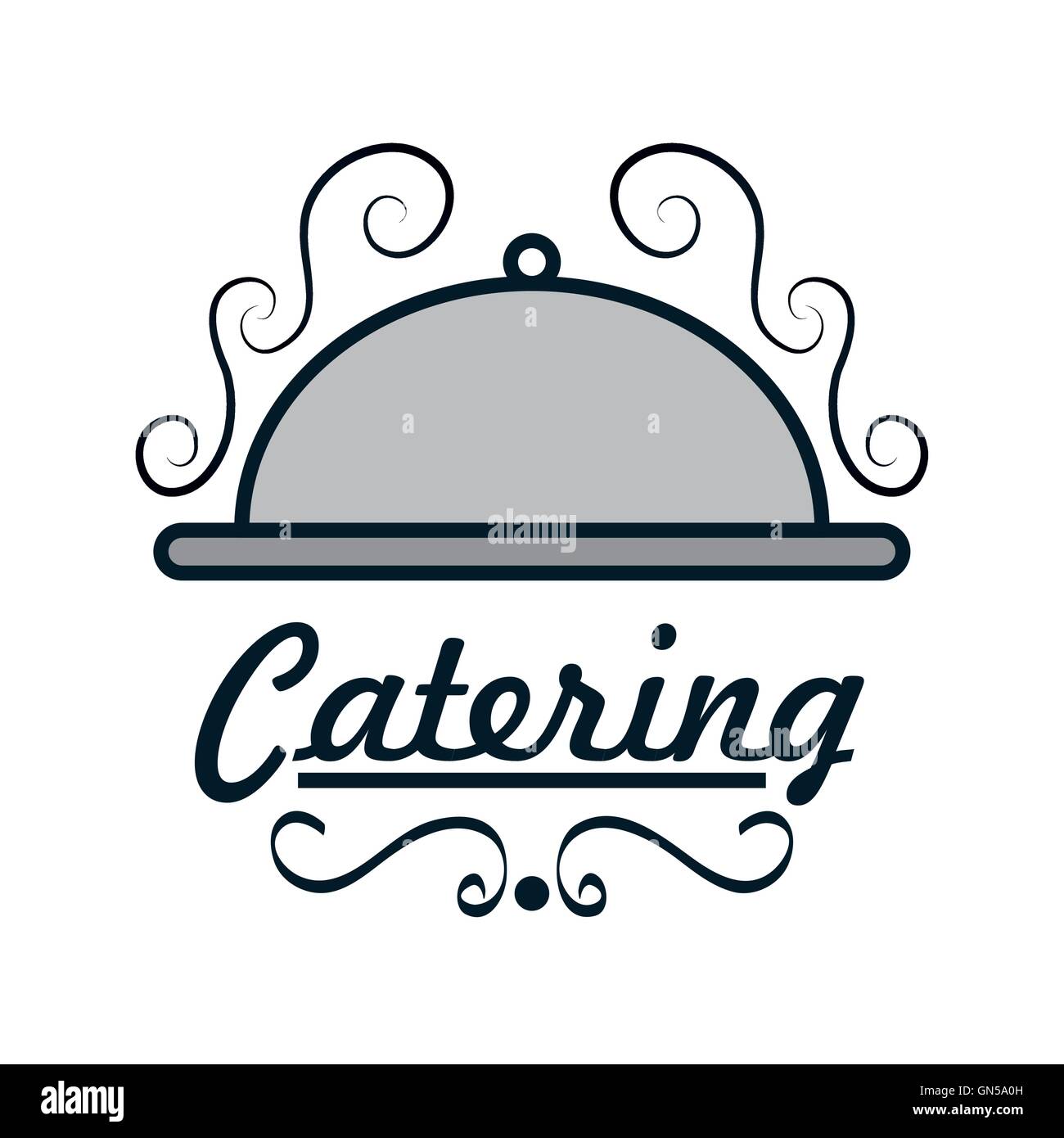catering delicious food icon Stock Vector Image & Art - Alamy