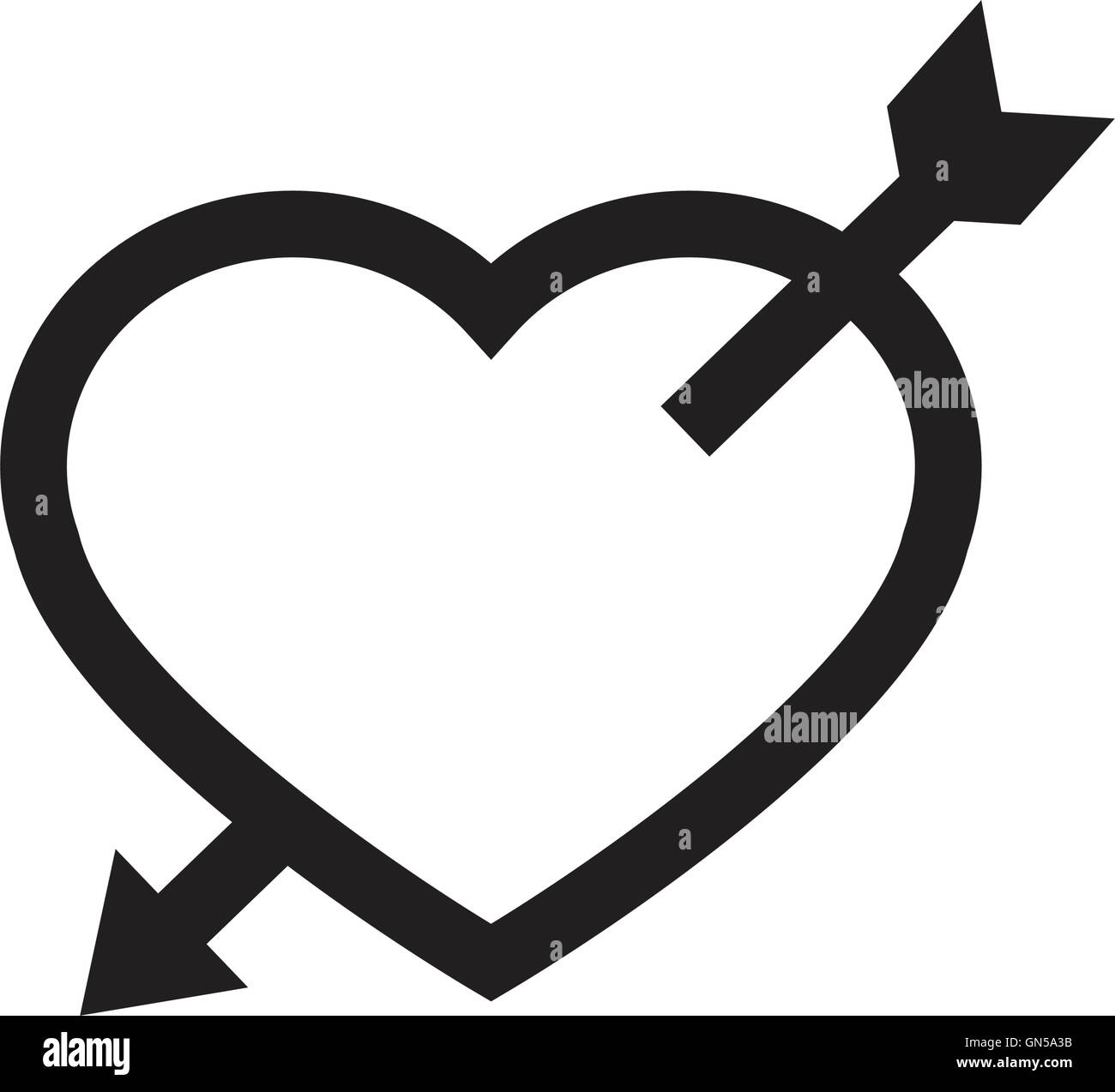Vector black hearts icon Stock Vector Image & Art - Alamy