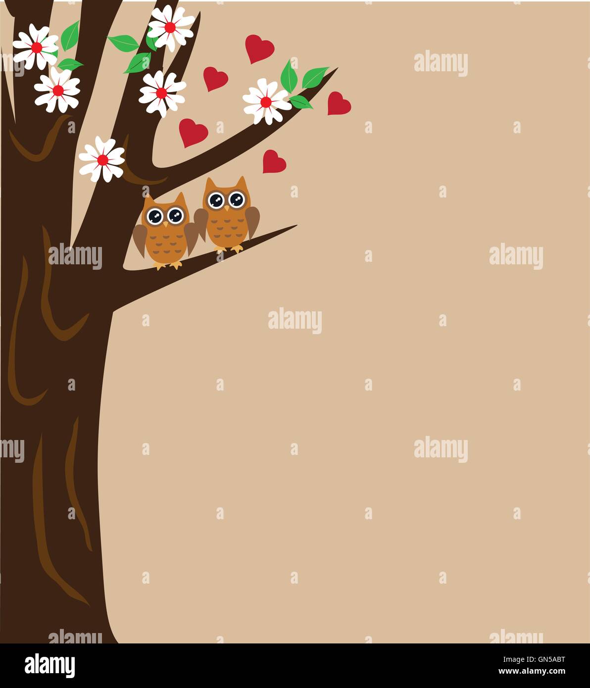 Owl family with christmas tree hi-res stock photography and images - Alamy
