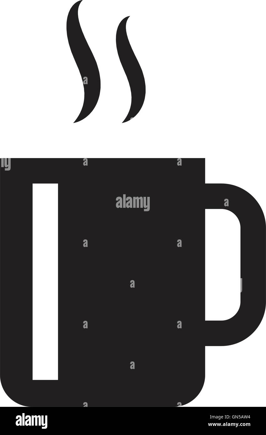 Coffee Icons with White Background Stock Vector Image & Art Alamy