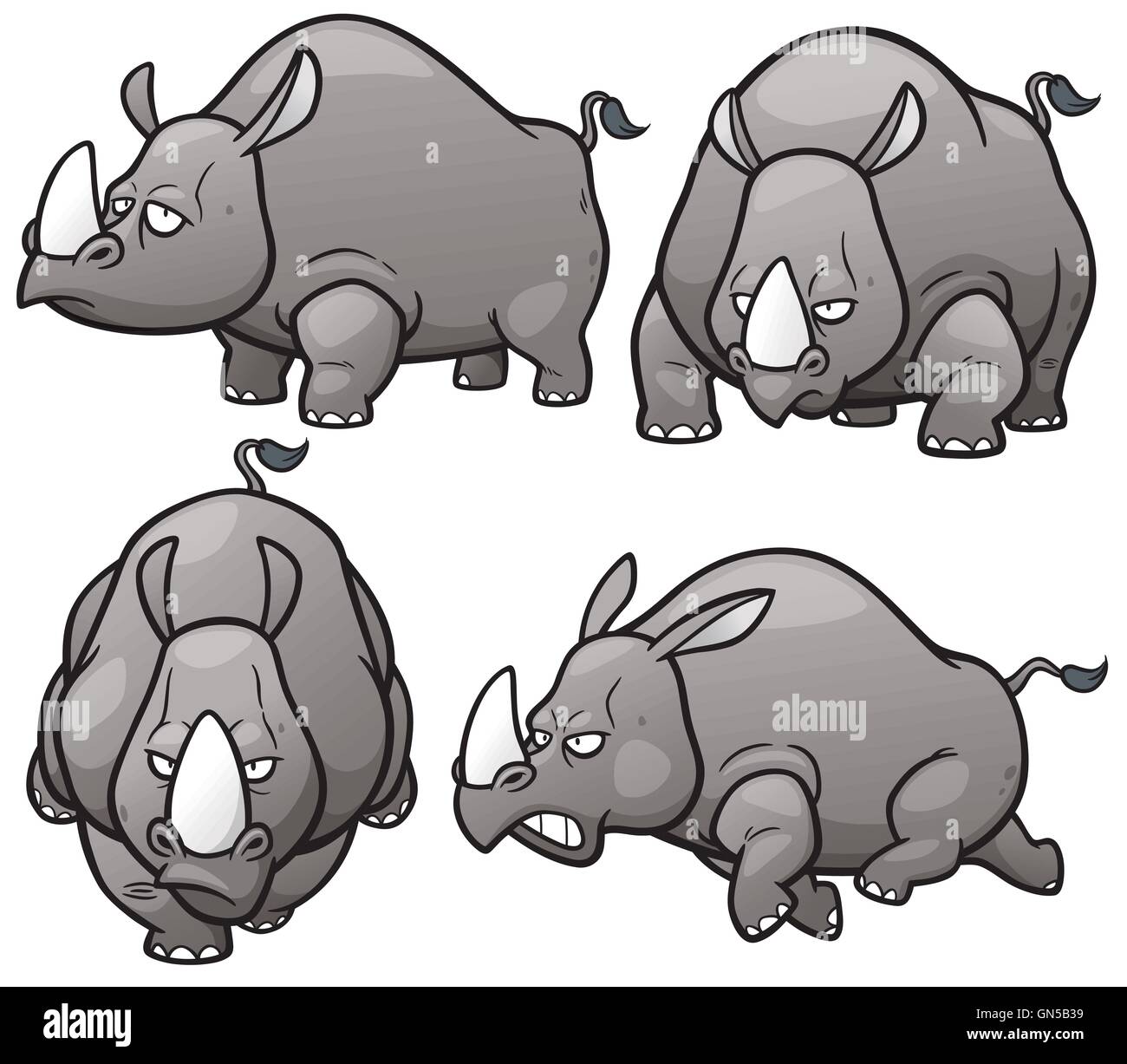 Rhinoceros rhino animal illustration hi-res stock photography and images -  Page 13 - Alamy