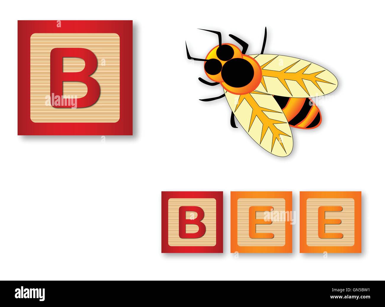 B Is For Bee Stock Vector Image & Art - Alamy