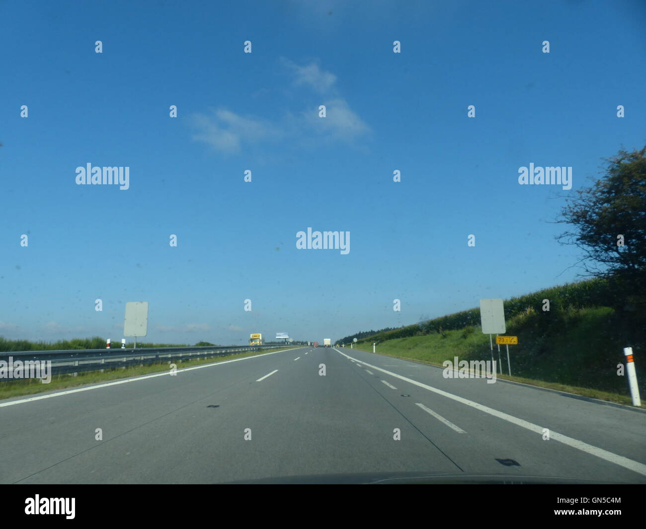 highway driving Stock Photo