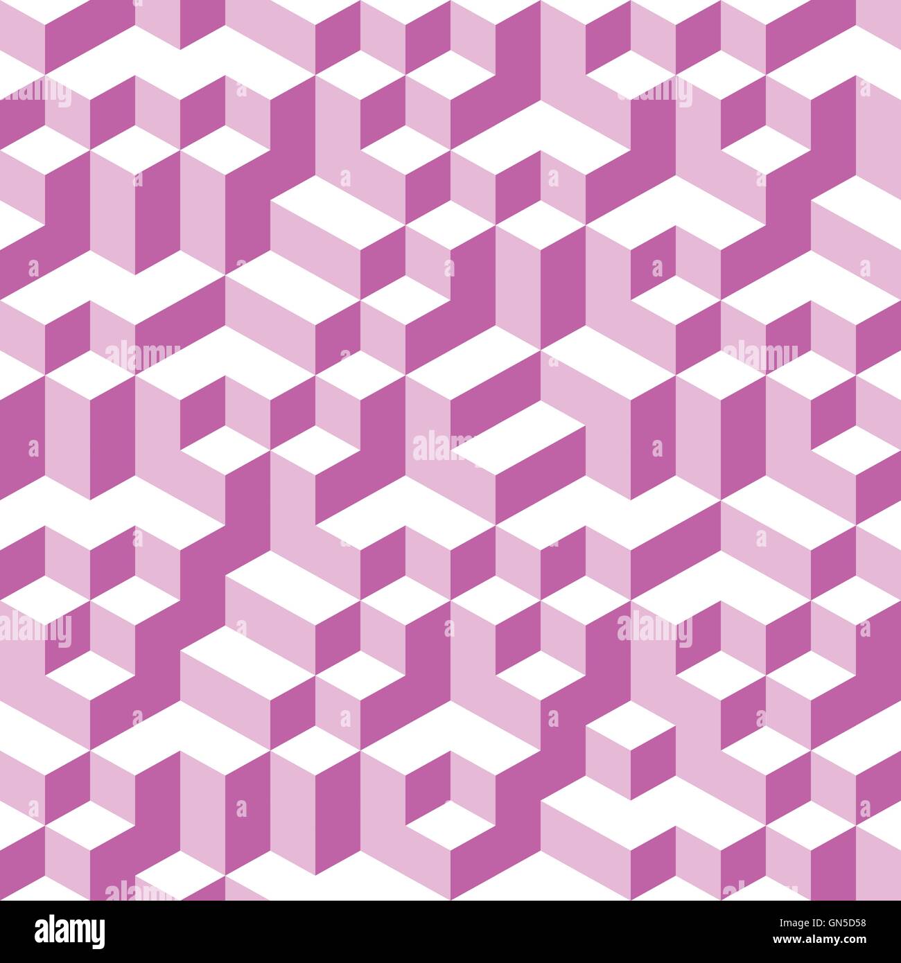 Pink Geometric Volume Seamless Pattern Background 003 Stock Vector ...