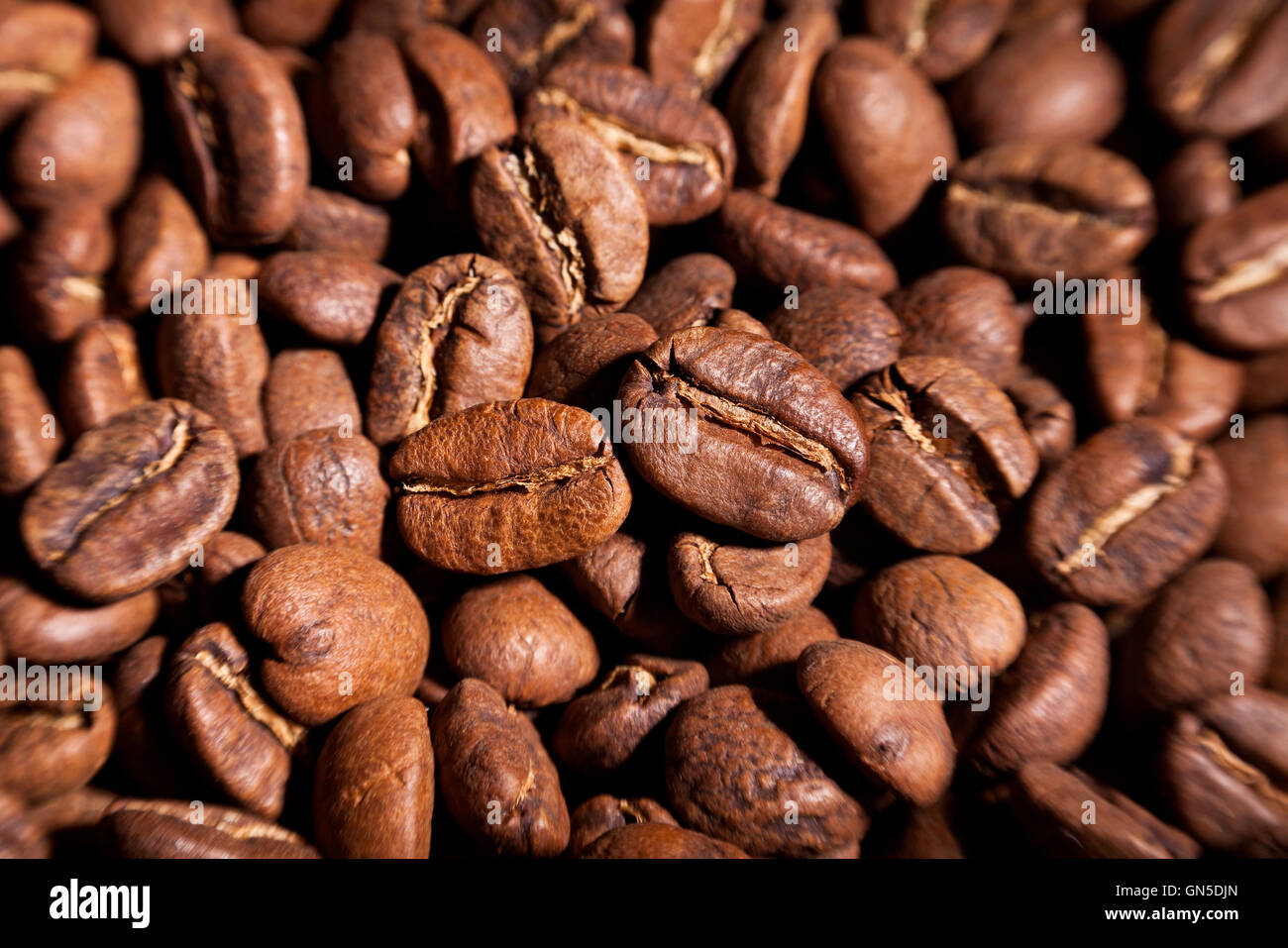 coffee beans closeup Stock Photo
