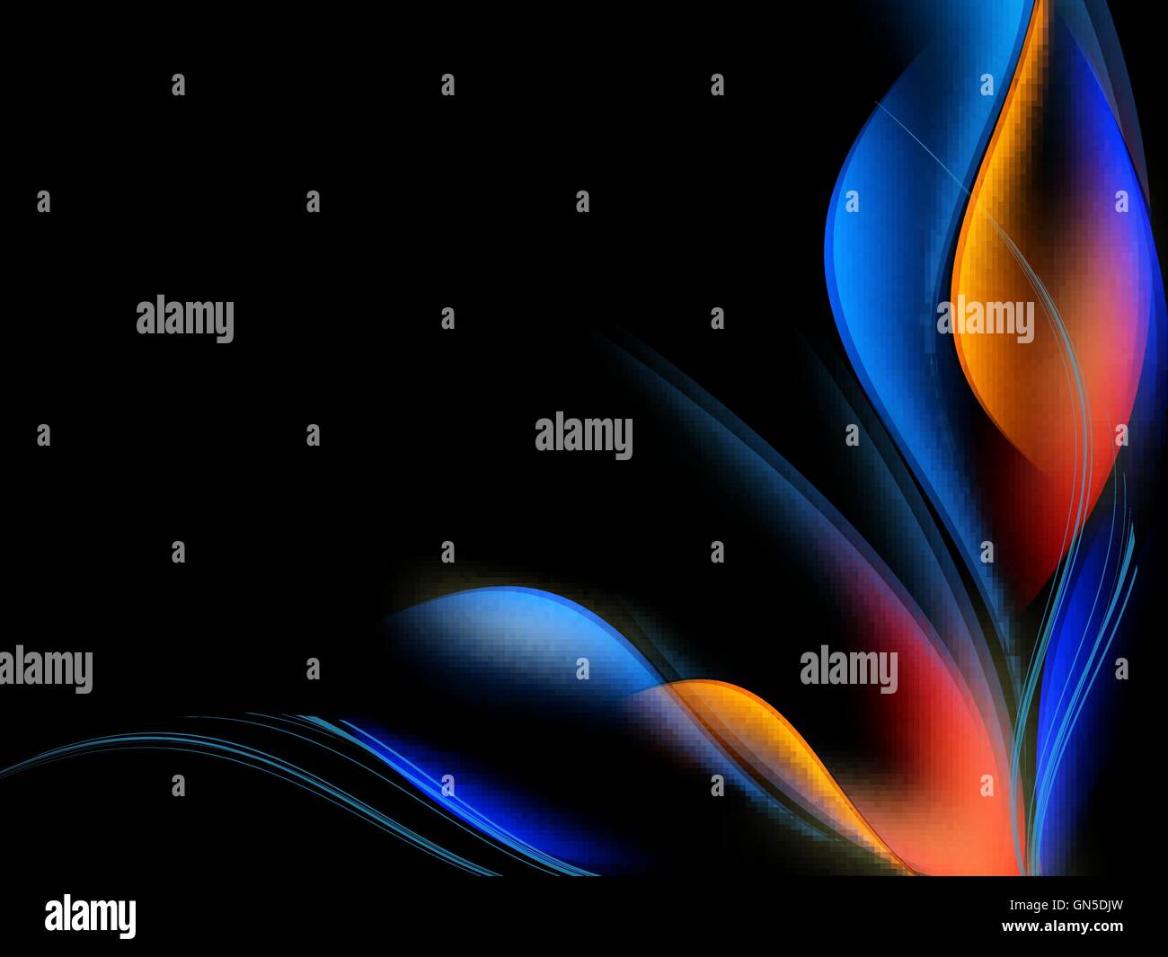 wavy abstract background Stock Vector Image & Art - Alamy