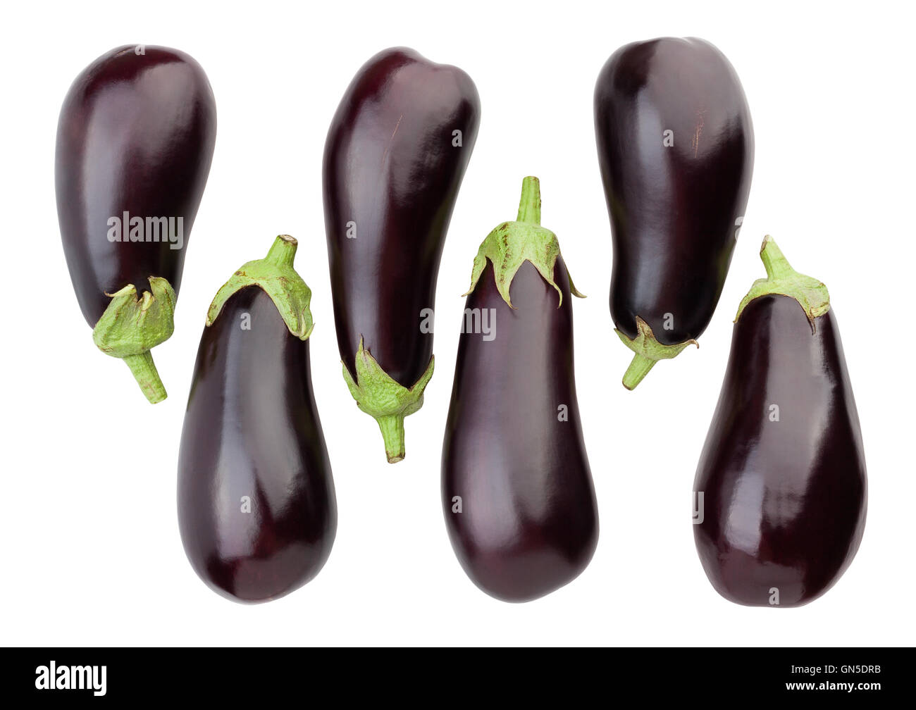 eggplant isolated Stock Photo