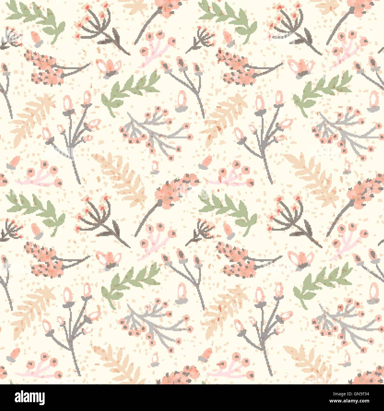 Elegant seamless pattern with flowers, vector illustration Stock Vector ...