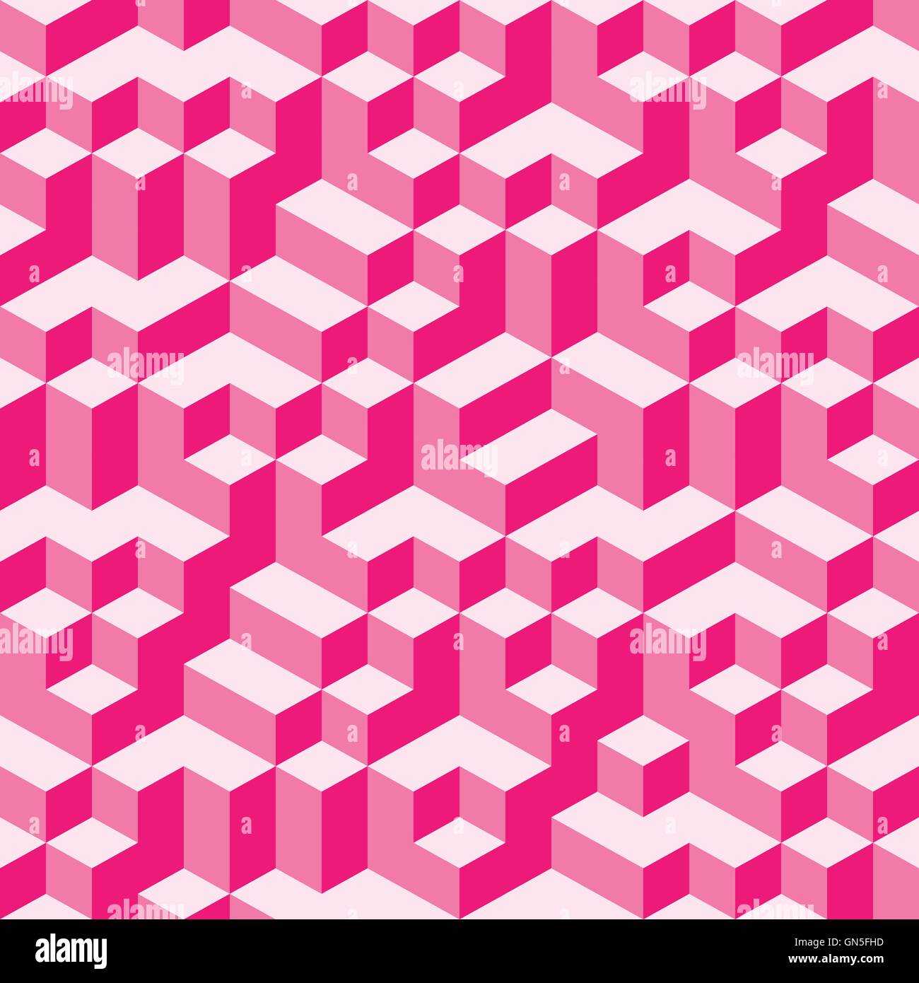 Pink Geometric Volume Seamless Pattern Background 004 Stock Vector ...