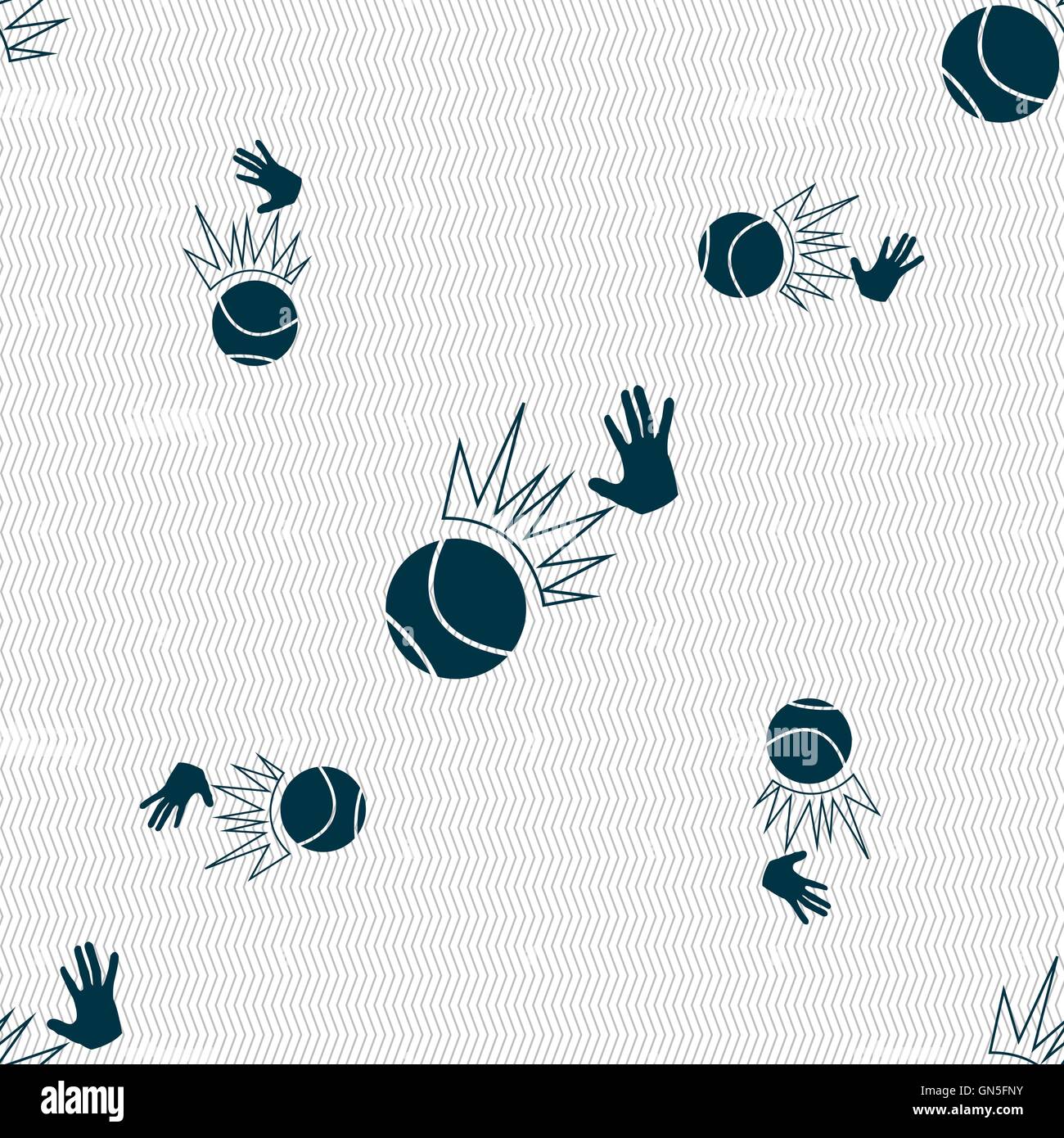 Basketball icon sign. Seamless pattern with geometric texture. Vector ...