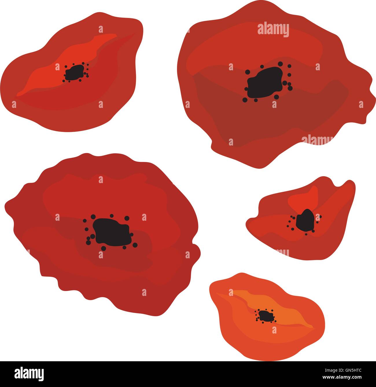 Poppies abstract Stock Vector Images - Alamy