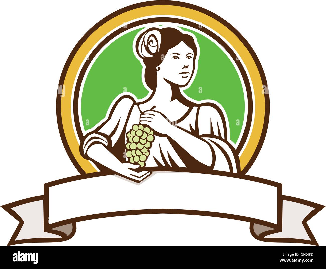 Vintage lady Stock Vector Images - Alamy