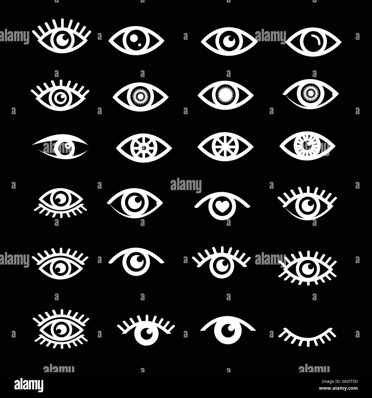 eye icon set illustration design Stock Vector Image & Art - Alamy