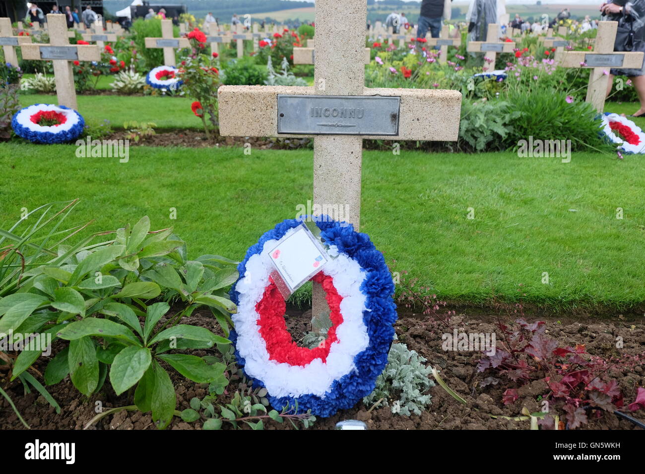 Grave of an Unknown Soldier, Thiepval Memorial, Somme, France Stock Photo