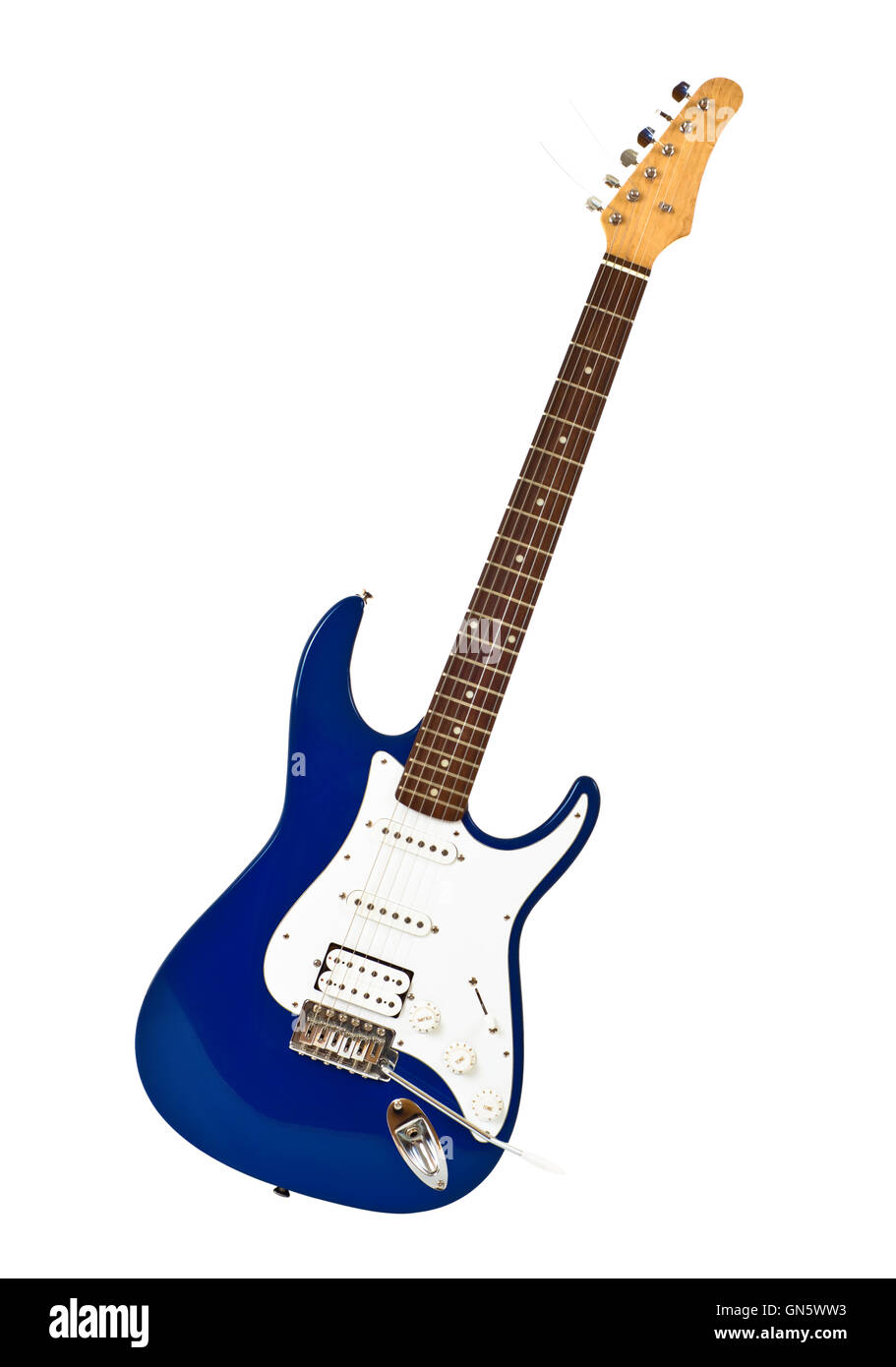 blue electric guitar Stock Photo Alamy